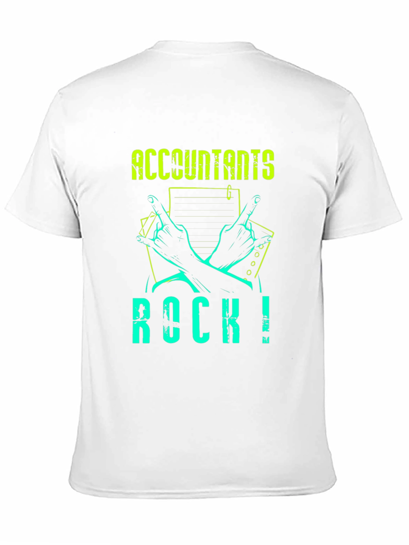 Accountants Rock! Graphic Tee - Black