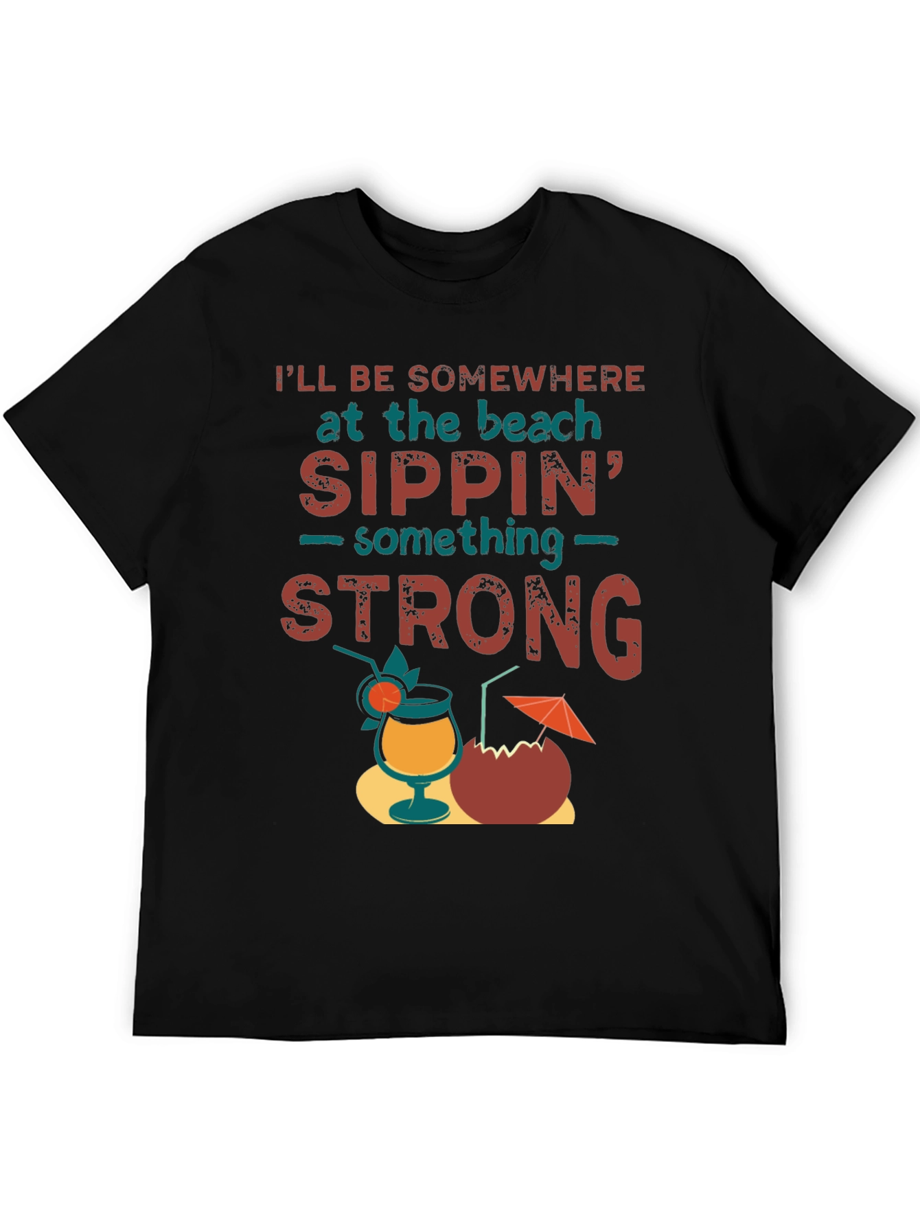 Beach Sippin T-Shirt - Relaxed Vacation Vibes