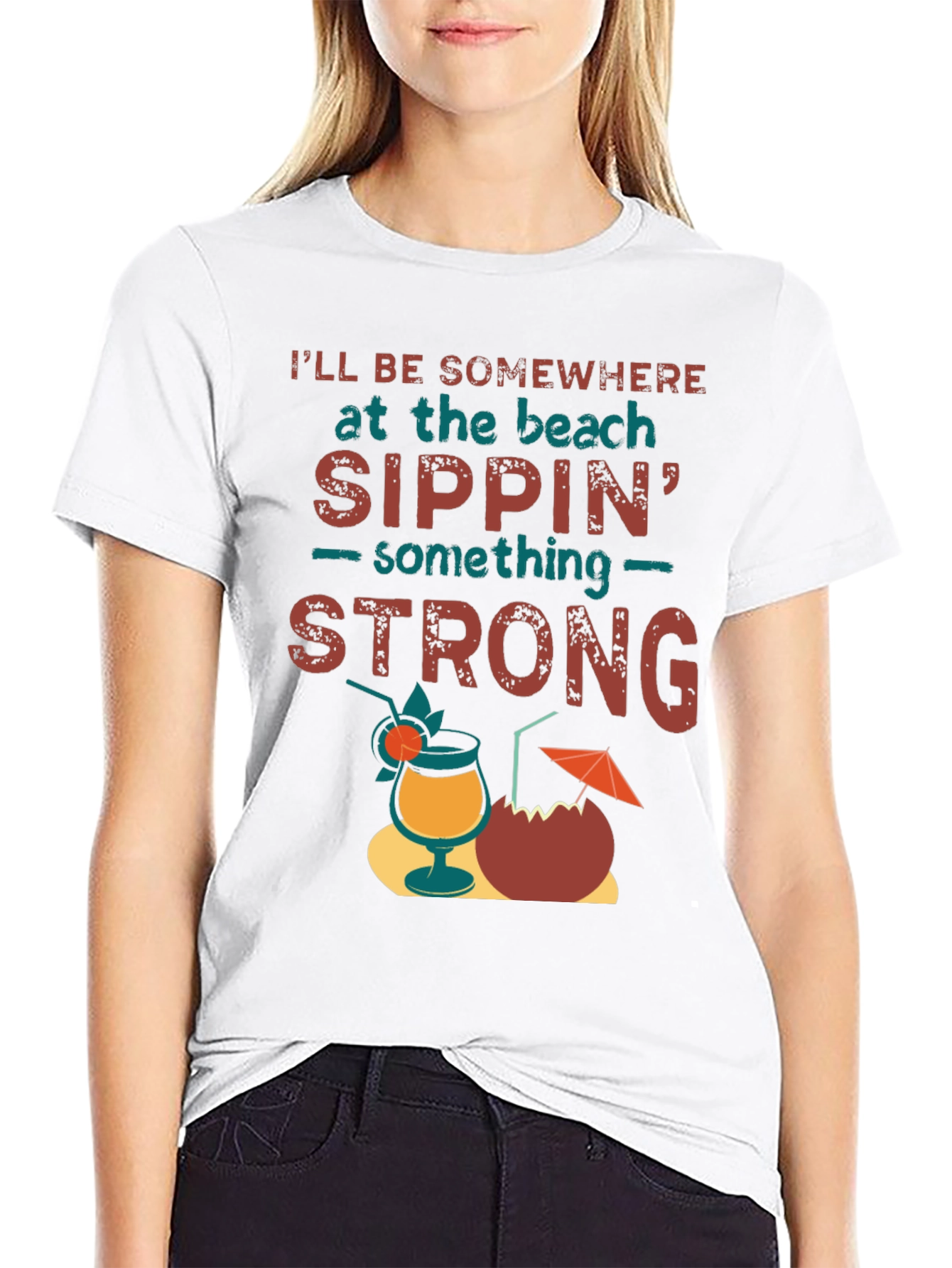 Beach Sippin T-Shirt - Relaxed Vacation Vibes