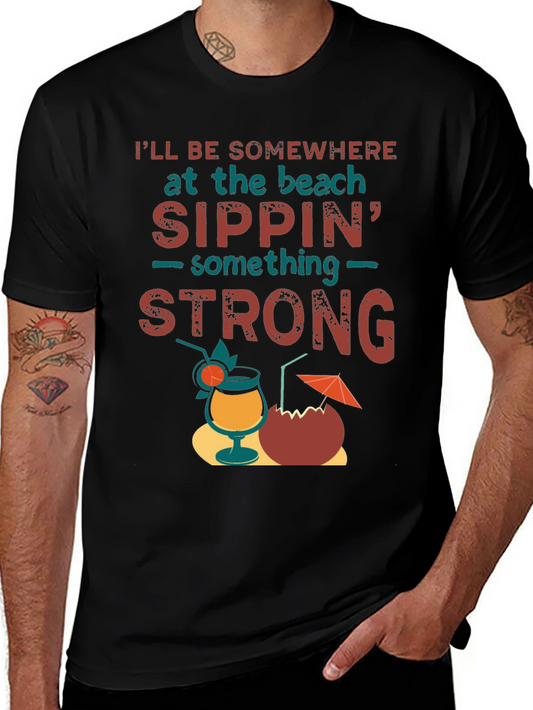 Beach Sippin T-Shirt - Relaxed Vacation Vibes