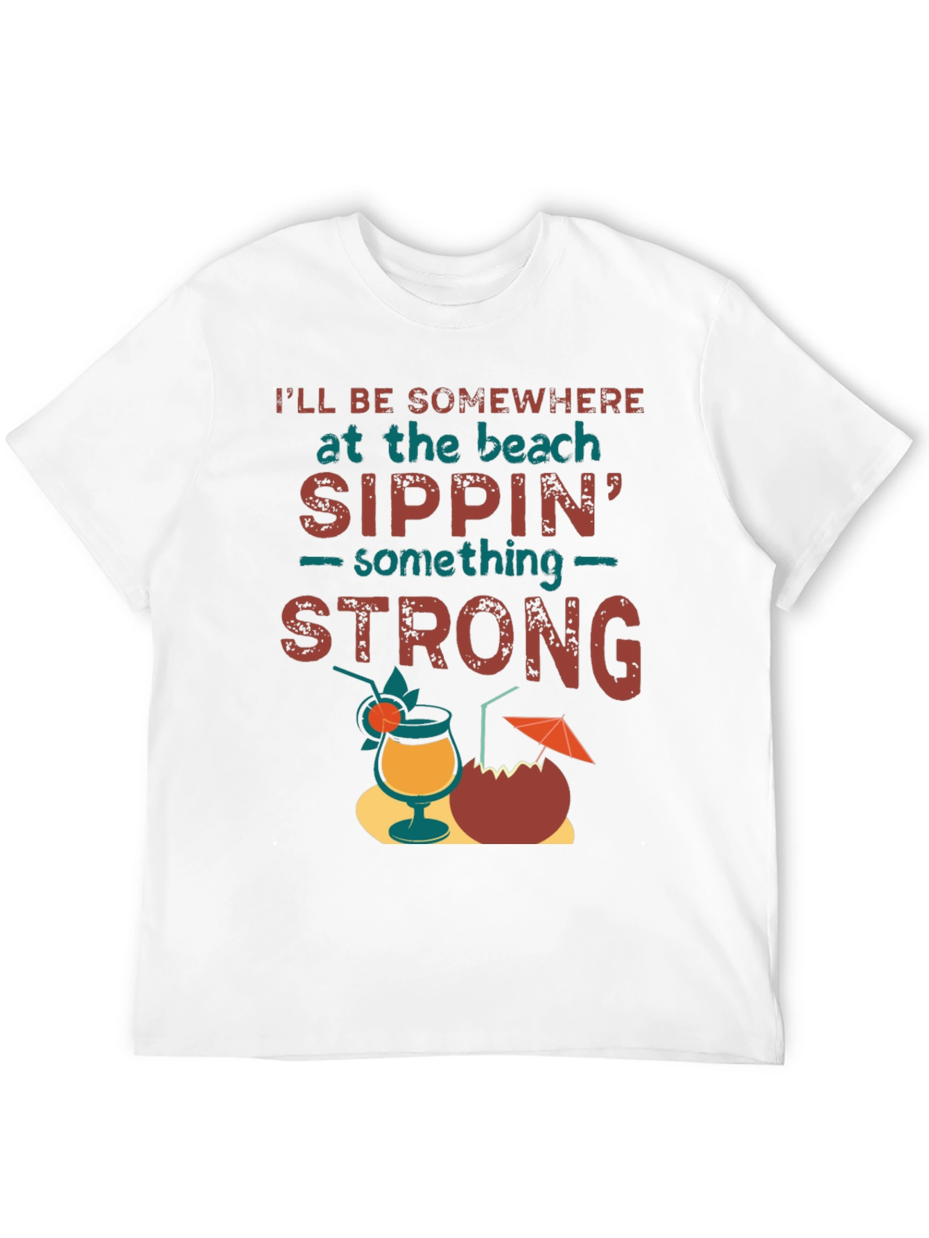 Beach Sippin T-Shirt - Relaxed Vacation Vibes