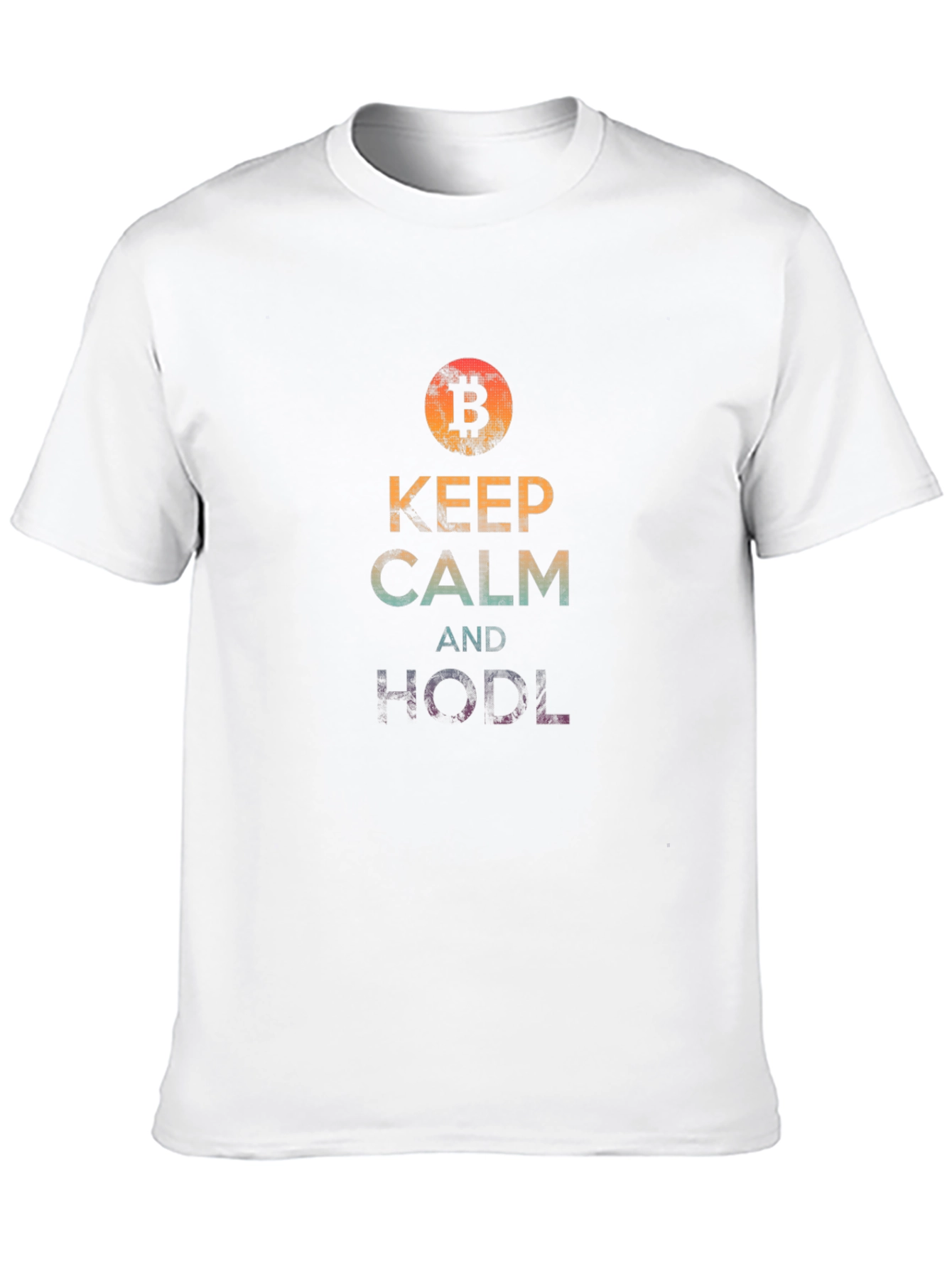 Keep Calm & HODL Bitcoin Crypto Black T-Shirt