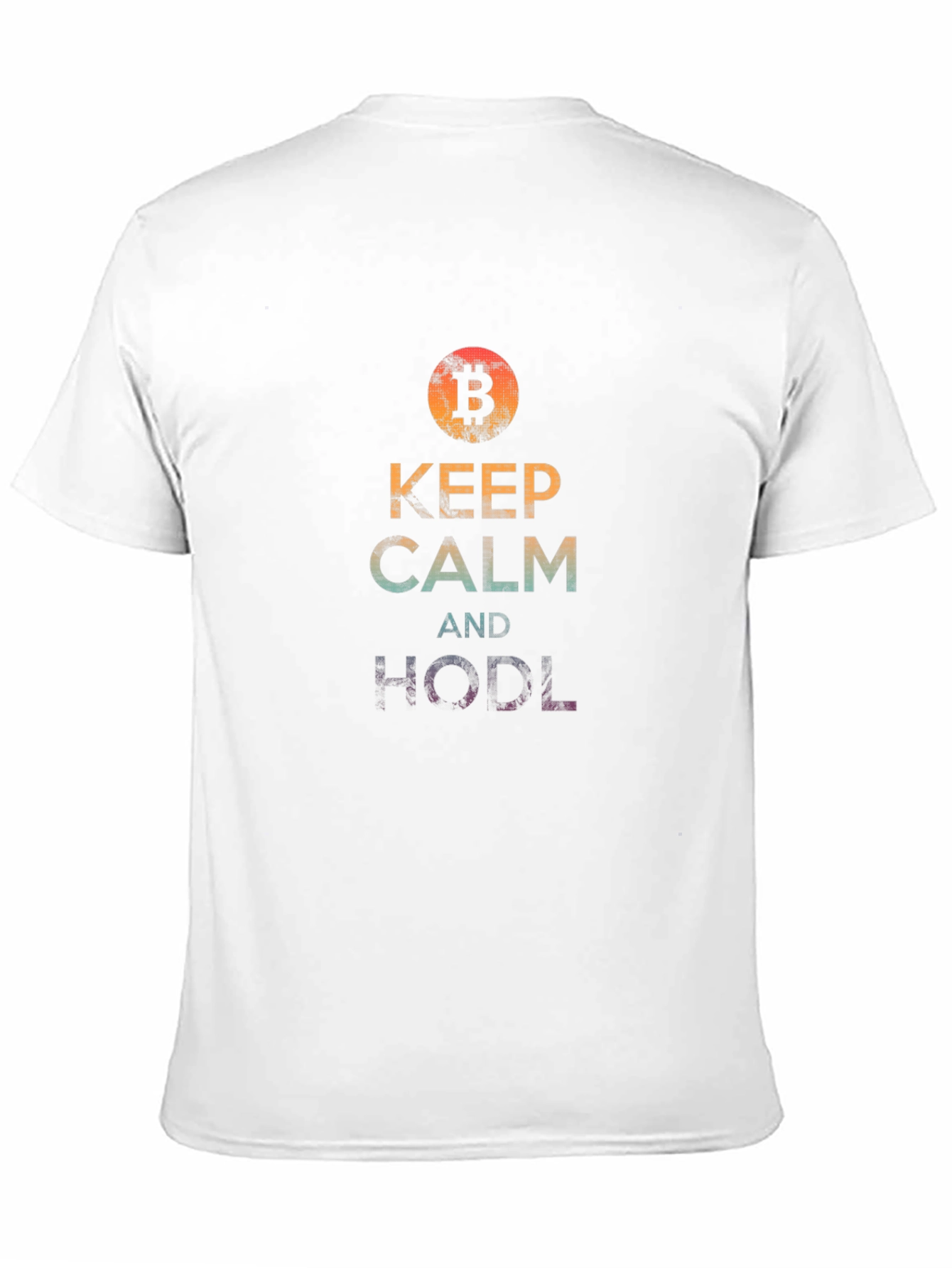 Keep Calm & HODL Bitcoin Crypto Black T-Shirt