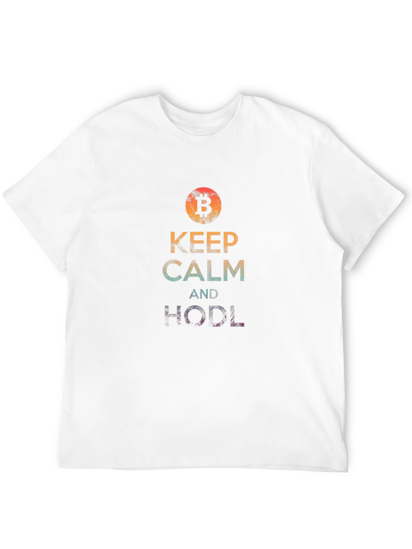 Keep Calm & HODL Bitcoin Crypto Black T-Shirt