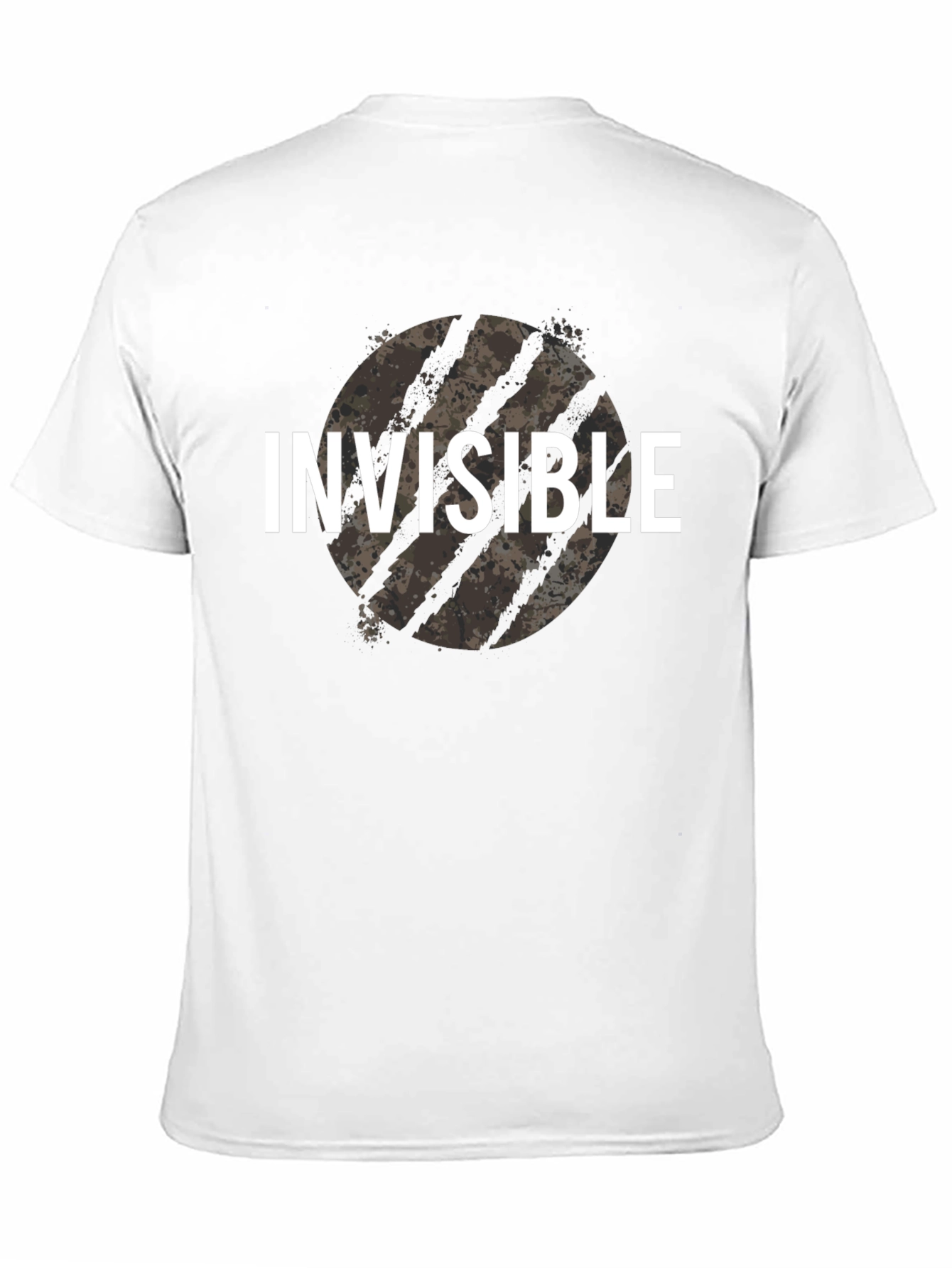 Invisible Graphic Tee - Black Cotton T-Shirt
