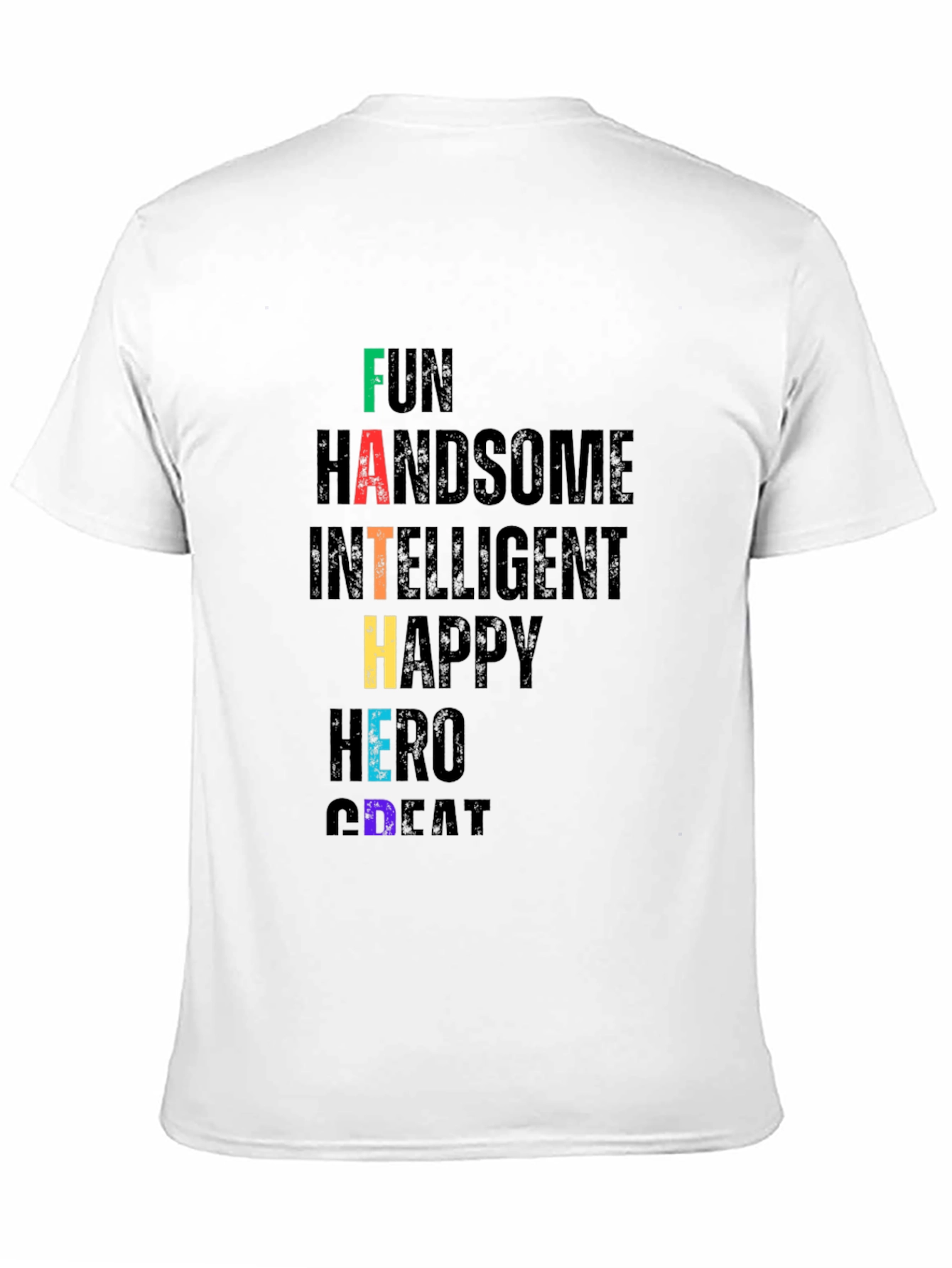 Fun Dad Black Graphic T-Shirt