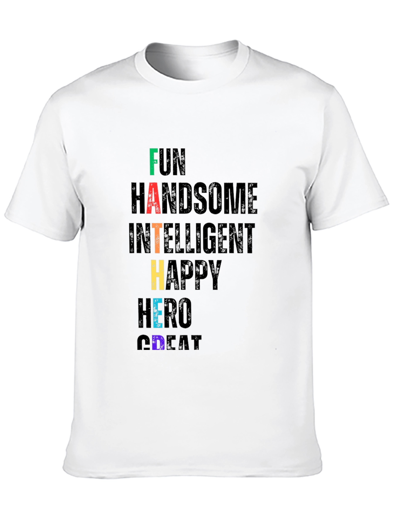 Fun Dad Black Graphic T-Shirt