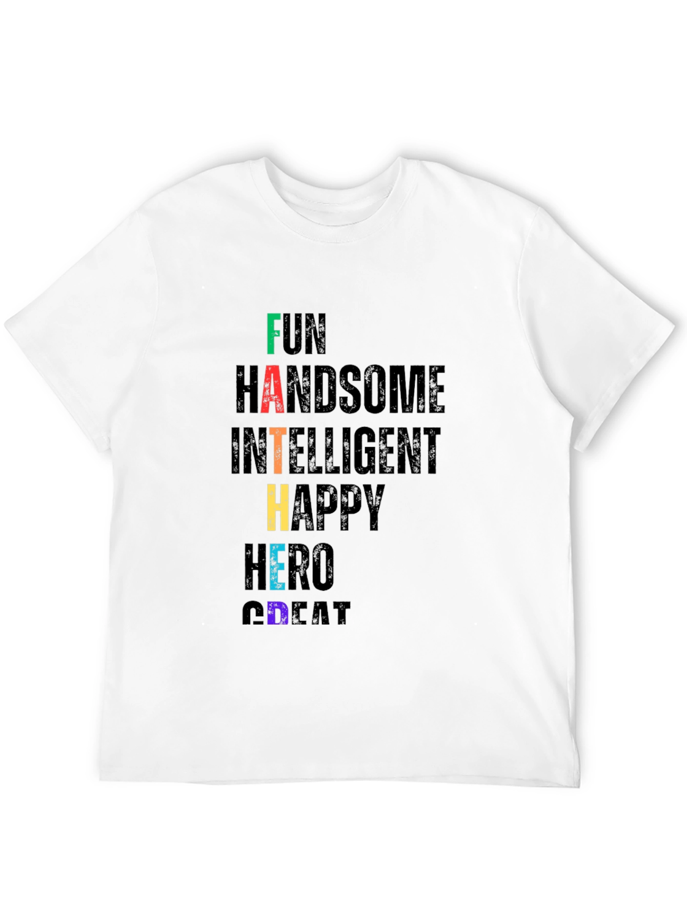 Fun Dad Black Graphic T-Shirt