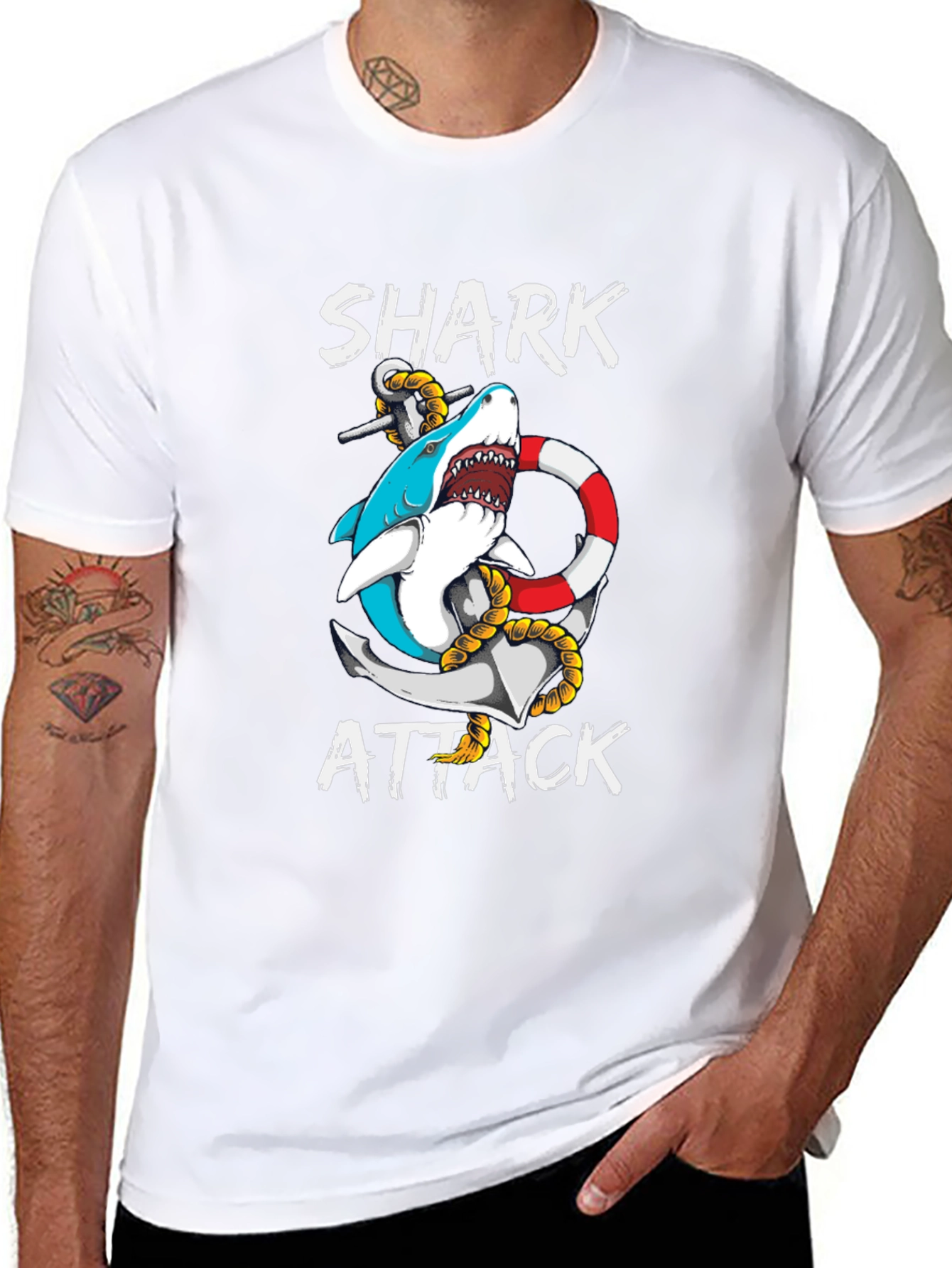 Shark Attack Graphic Tee