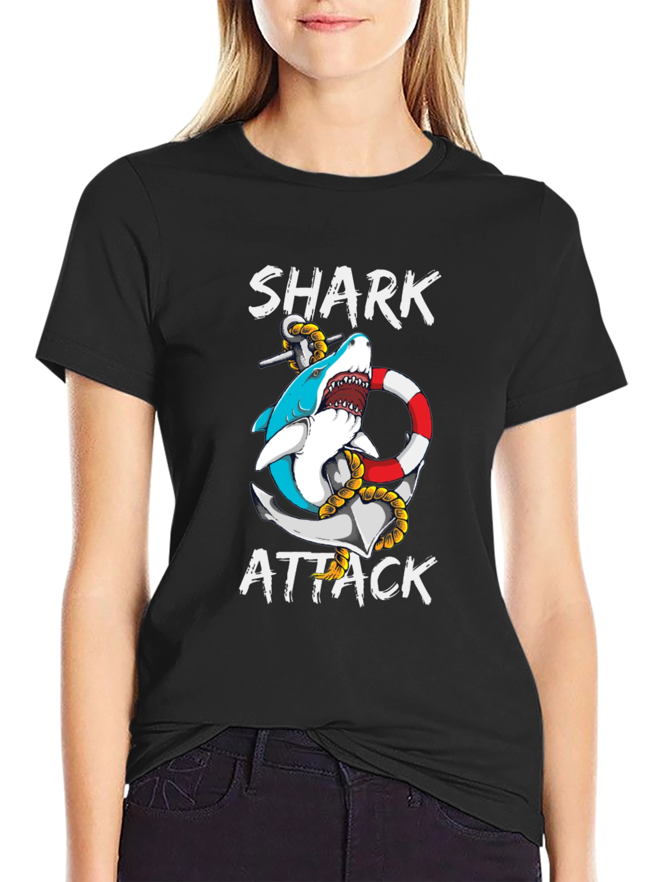 Shark Attack Graphic Tee