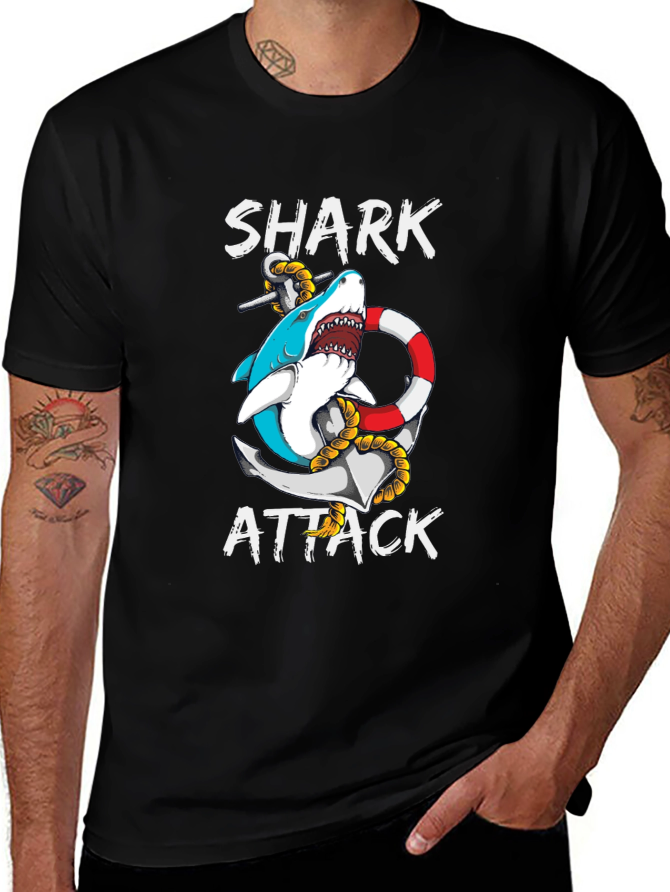 Shark Attack Graphic Tee