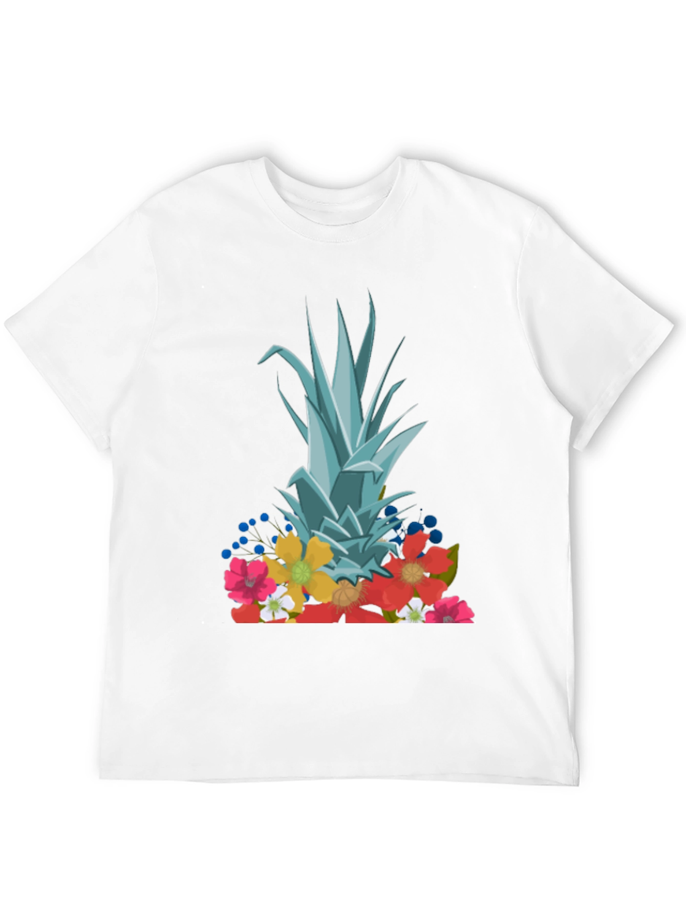 Floral Pineapple Graphic T-Shirt