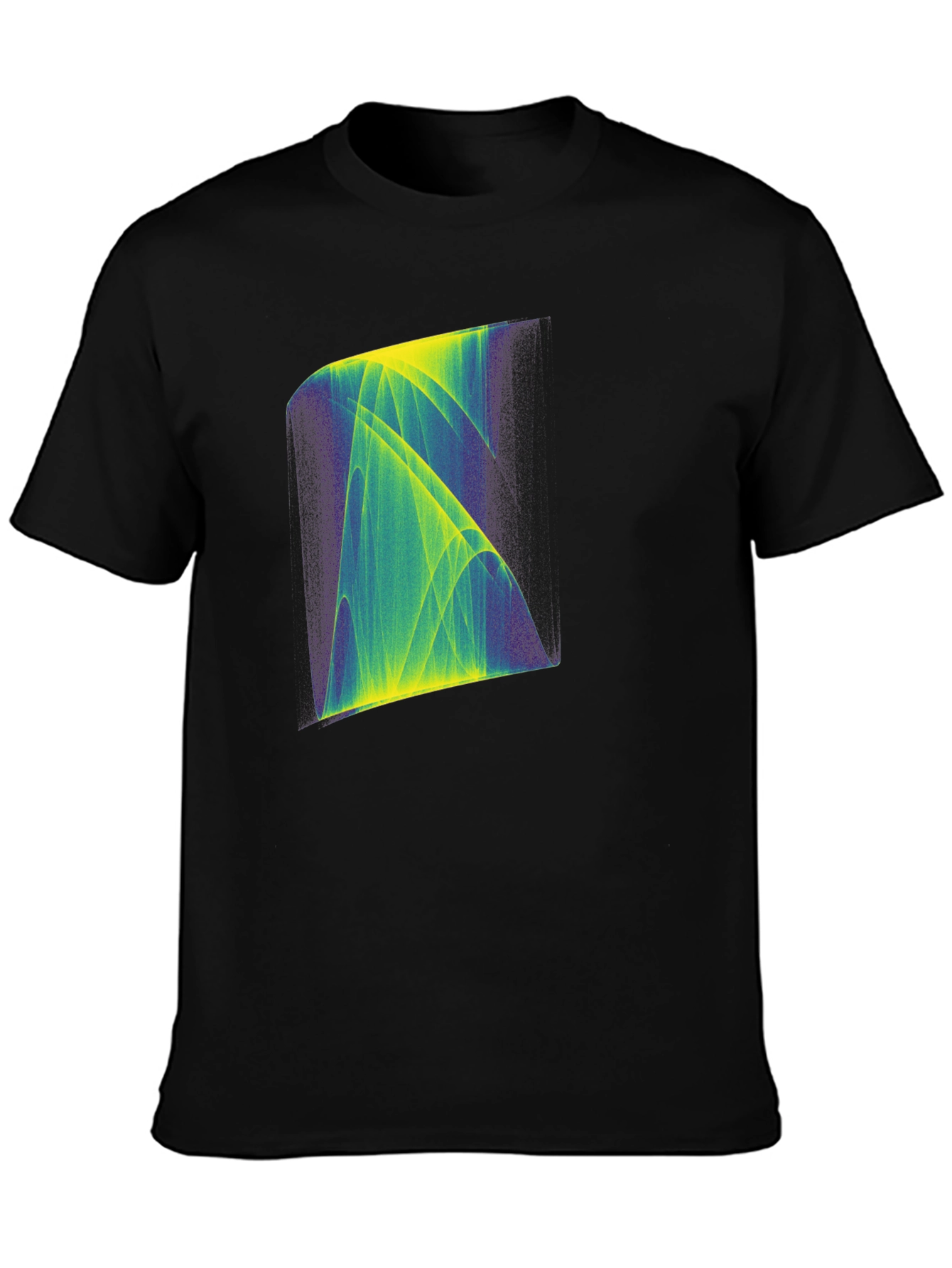 Abstract Graphic Print Black T-Shirt