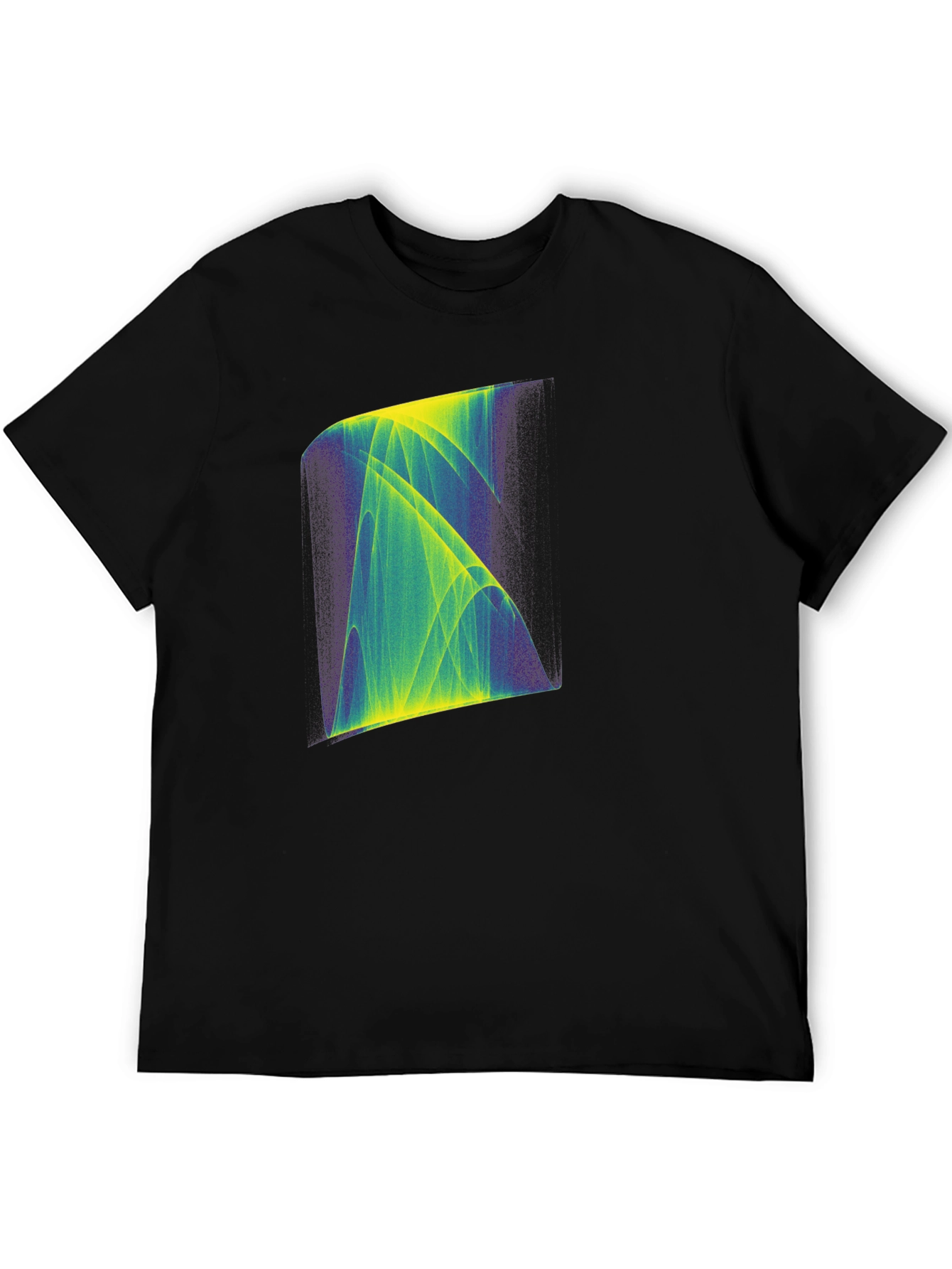 Abstract Graphic Print Black T-Shirt