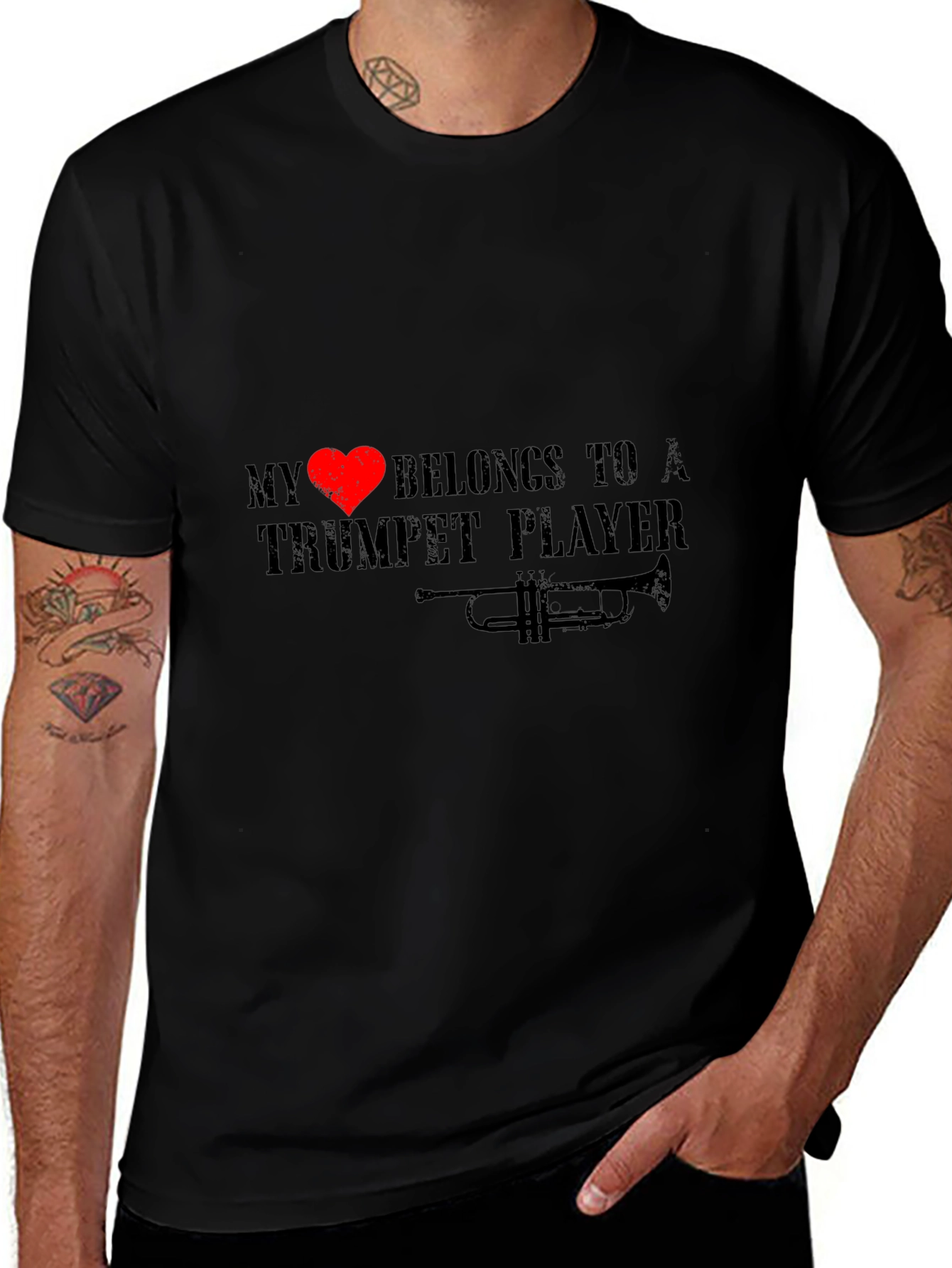 My Heart Belongs to a Trumpet Player T-Shirt