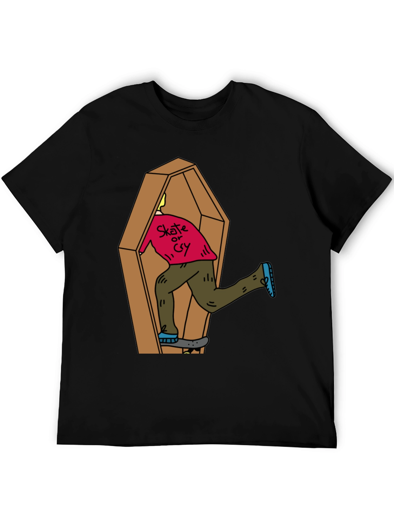 Skate or Cry Coffin T-Shirt