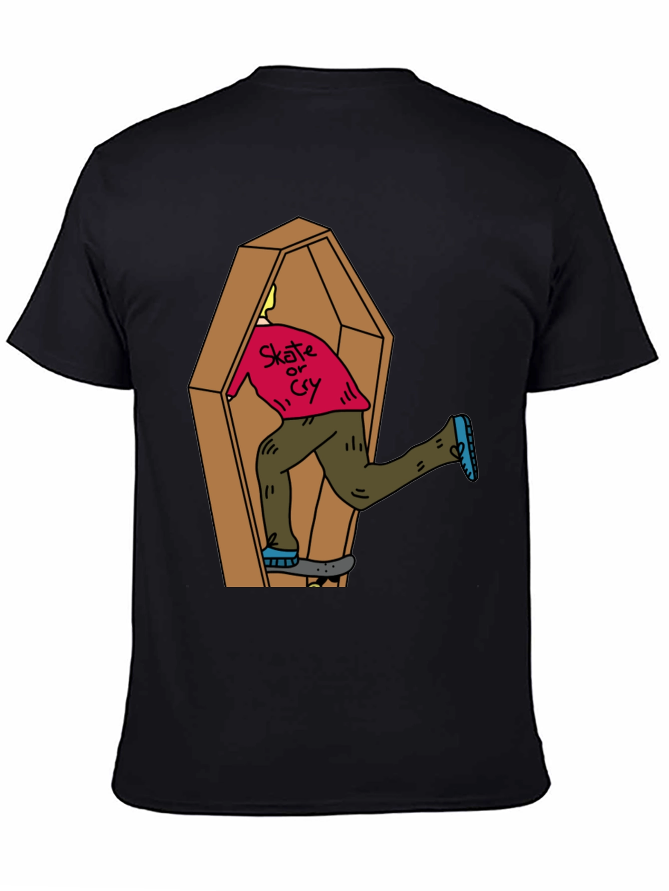 Skate or Cry Coffin T-Shirt