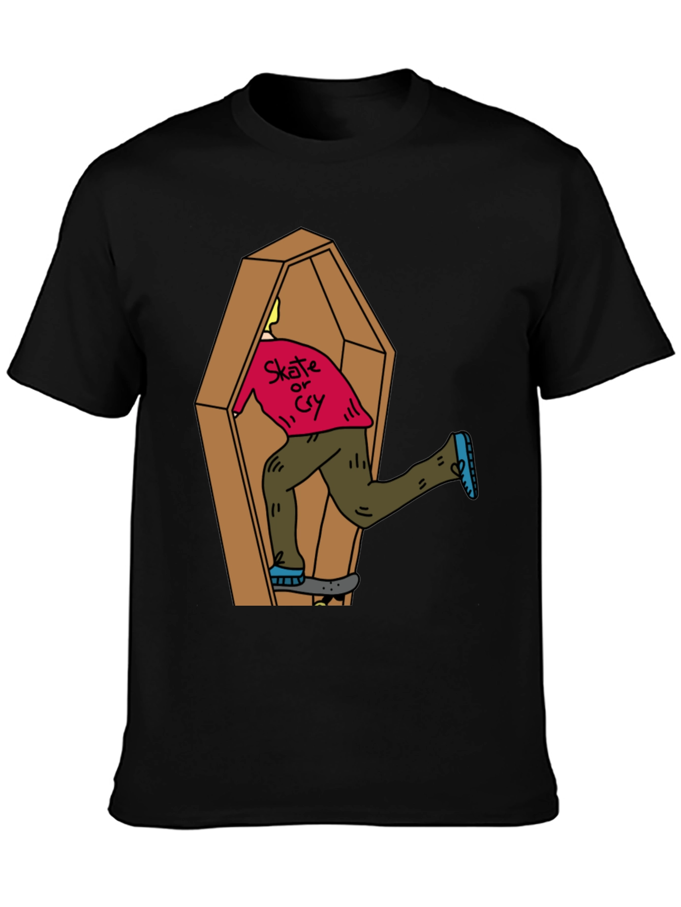 Skate or Cry Coffin T-Shirt