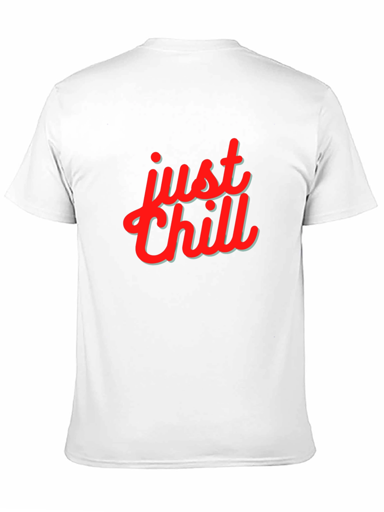 Just Chill Graphic Print Black T-Shirt