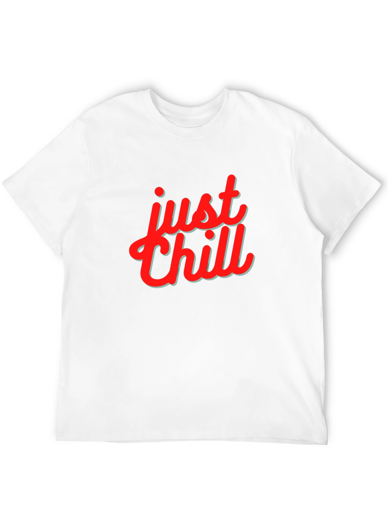 Just Chill Graphic Print Black T-Shirt