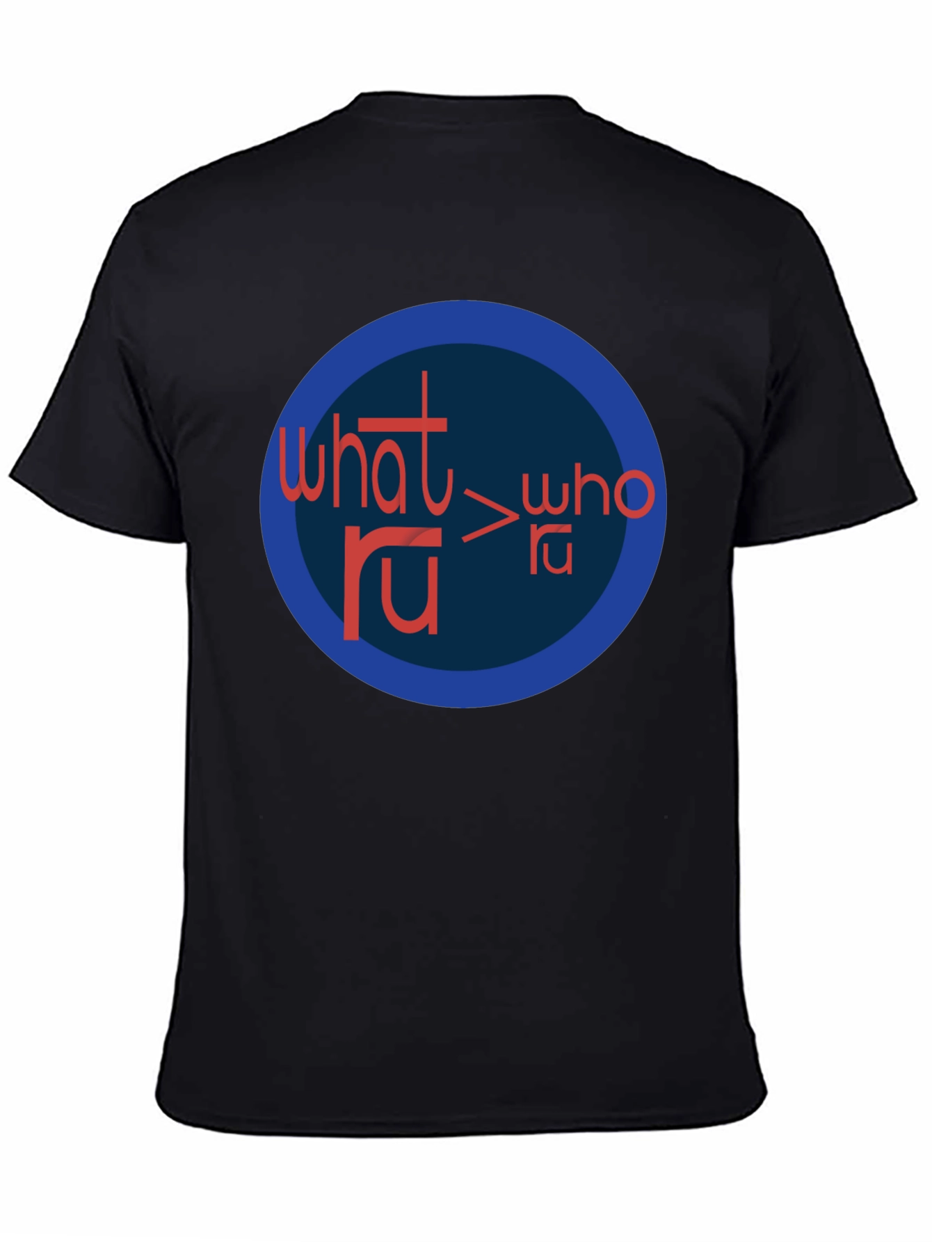 What RU > Who RU Graphic Tee - Black