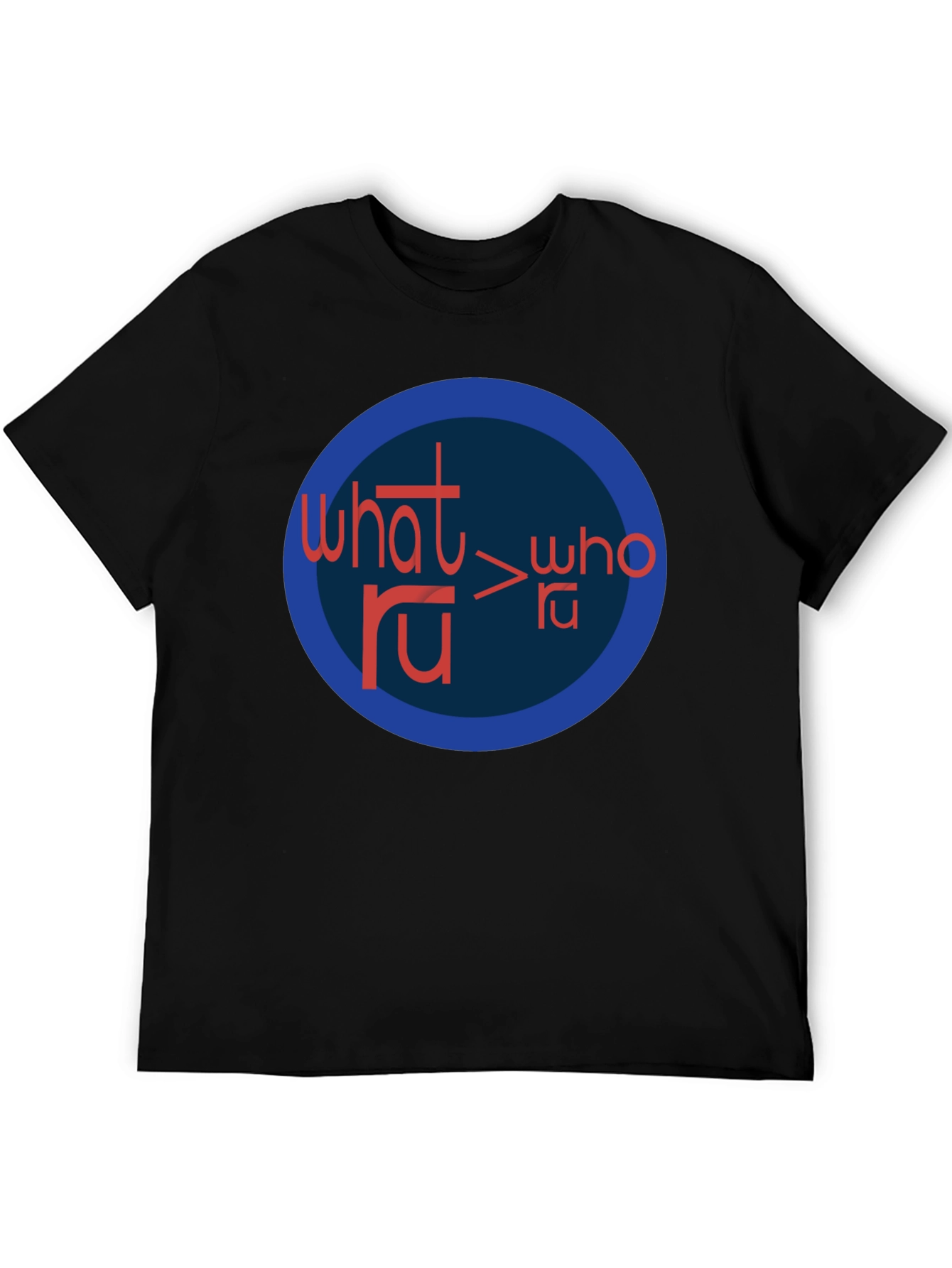 What RU > Who RU Graphic Tee - Black