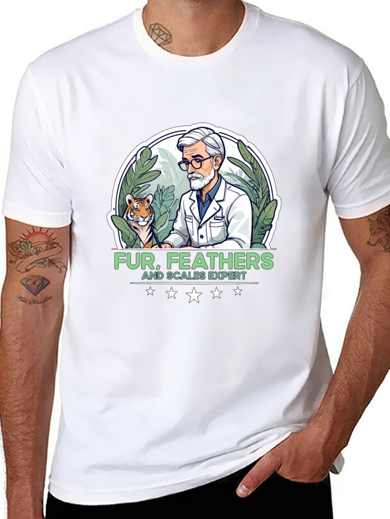 Fur Feathers and Scales Expert Graphic Tee