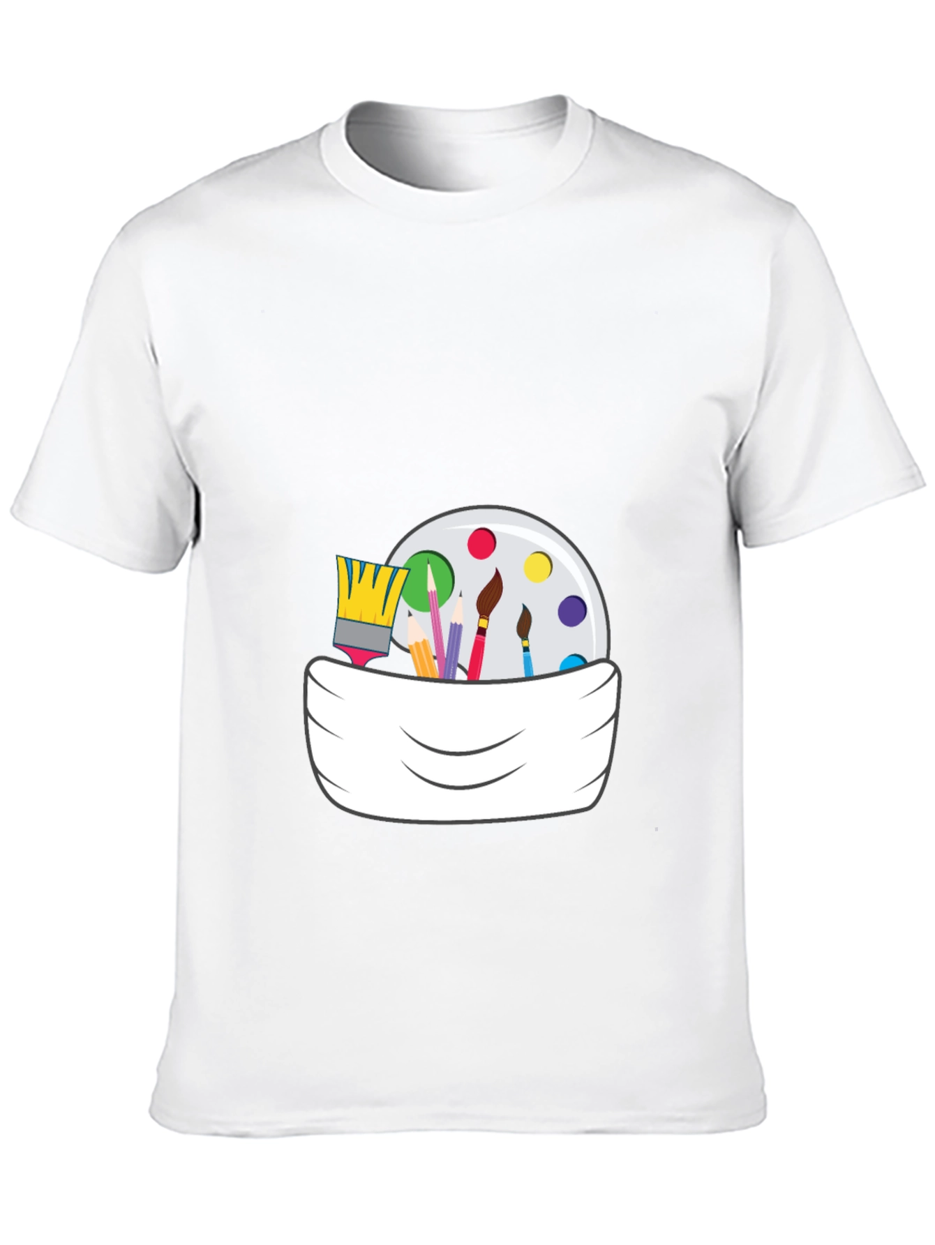 Painters Palette Graphic Tee - Artsy Black T-Shirt