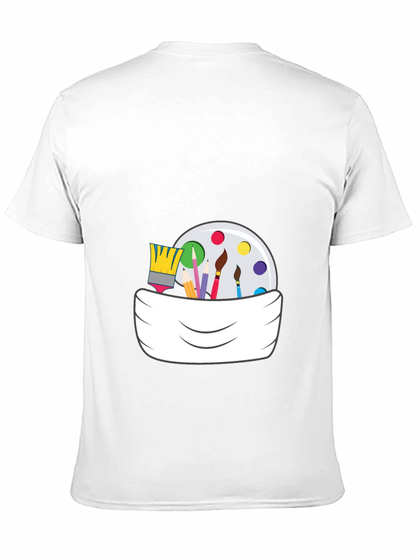 Painters Palette Graphic Tee - Artsy Black T-Shirt