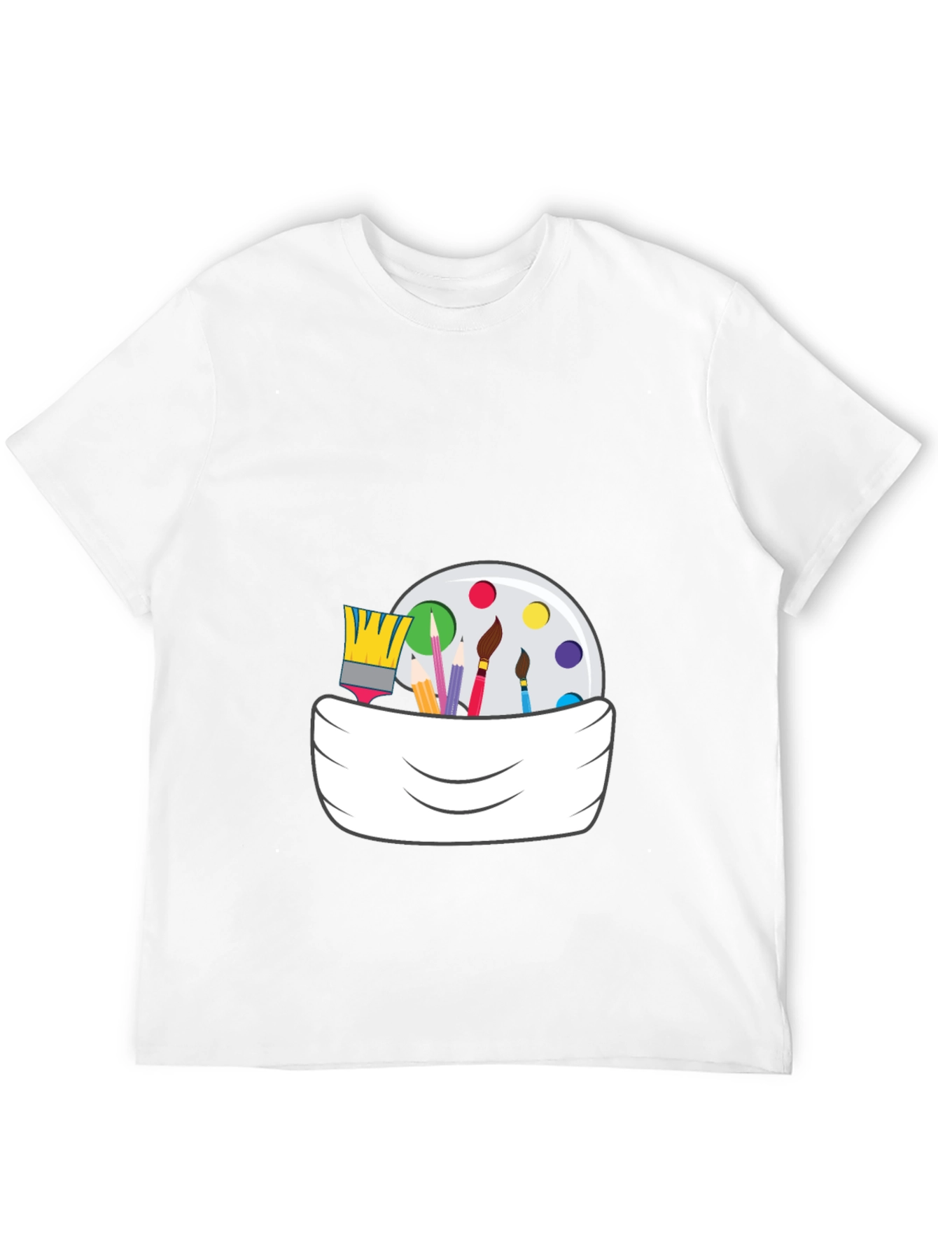 Painters Palette Graphic Tee - Artsy Black T-Shirt