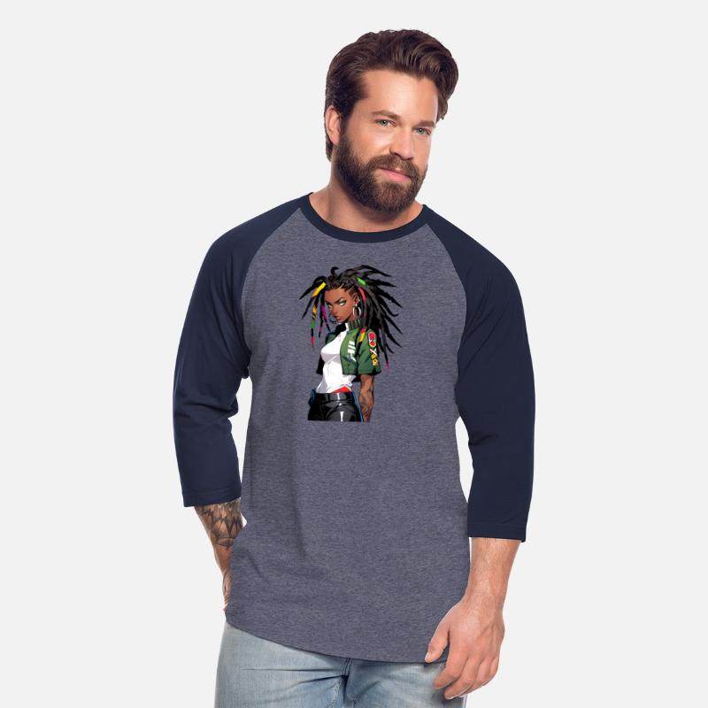 Urban Warrior with Braided Hair: Anime Style Art