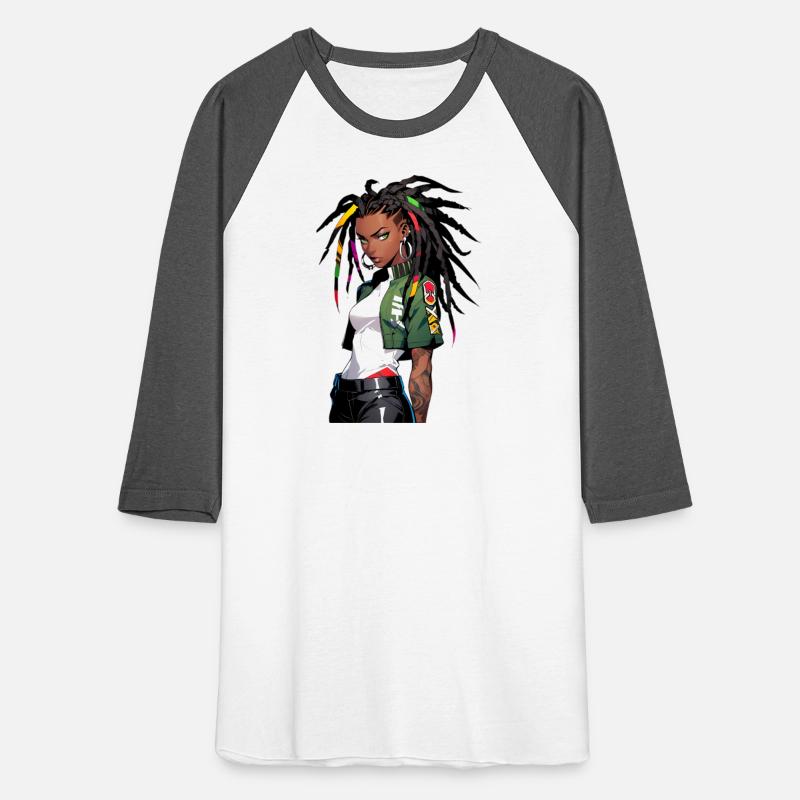 Urban Warrior with Braided Hair: Anime Style Art