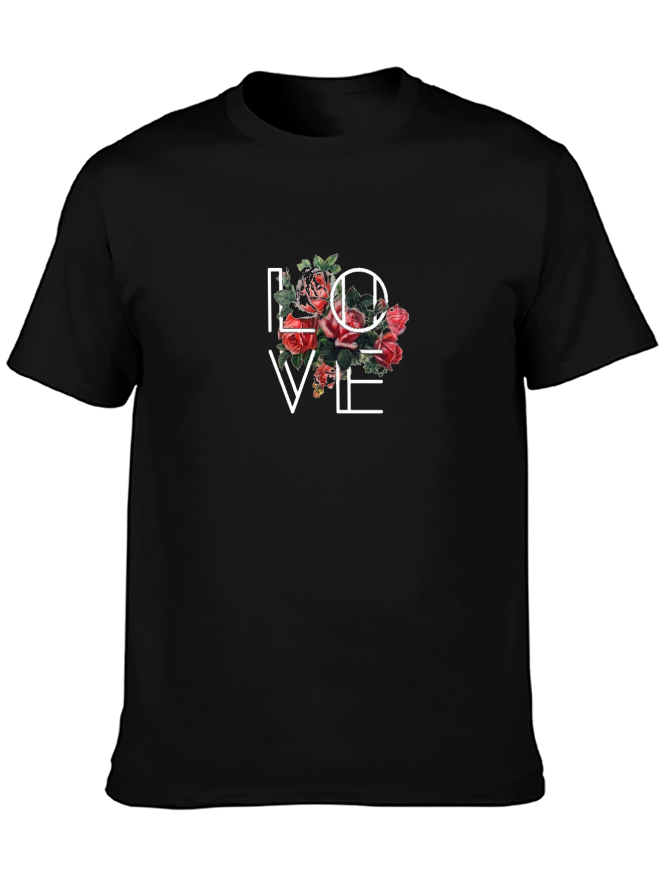Floral Love T-Shirt - Romantic Graphic Tee