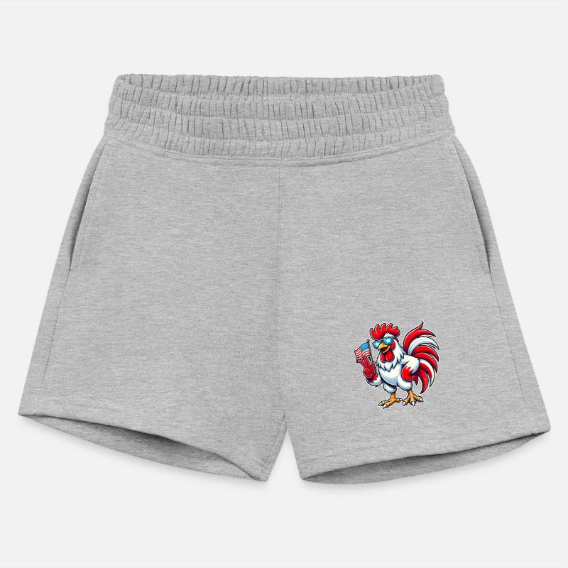 USA American Flag Rooster Lover 4th of July