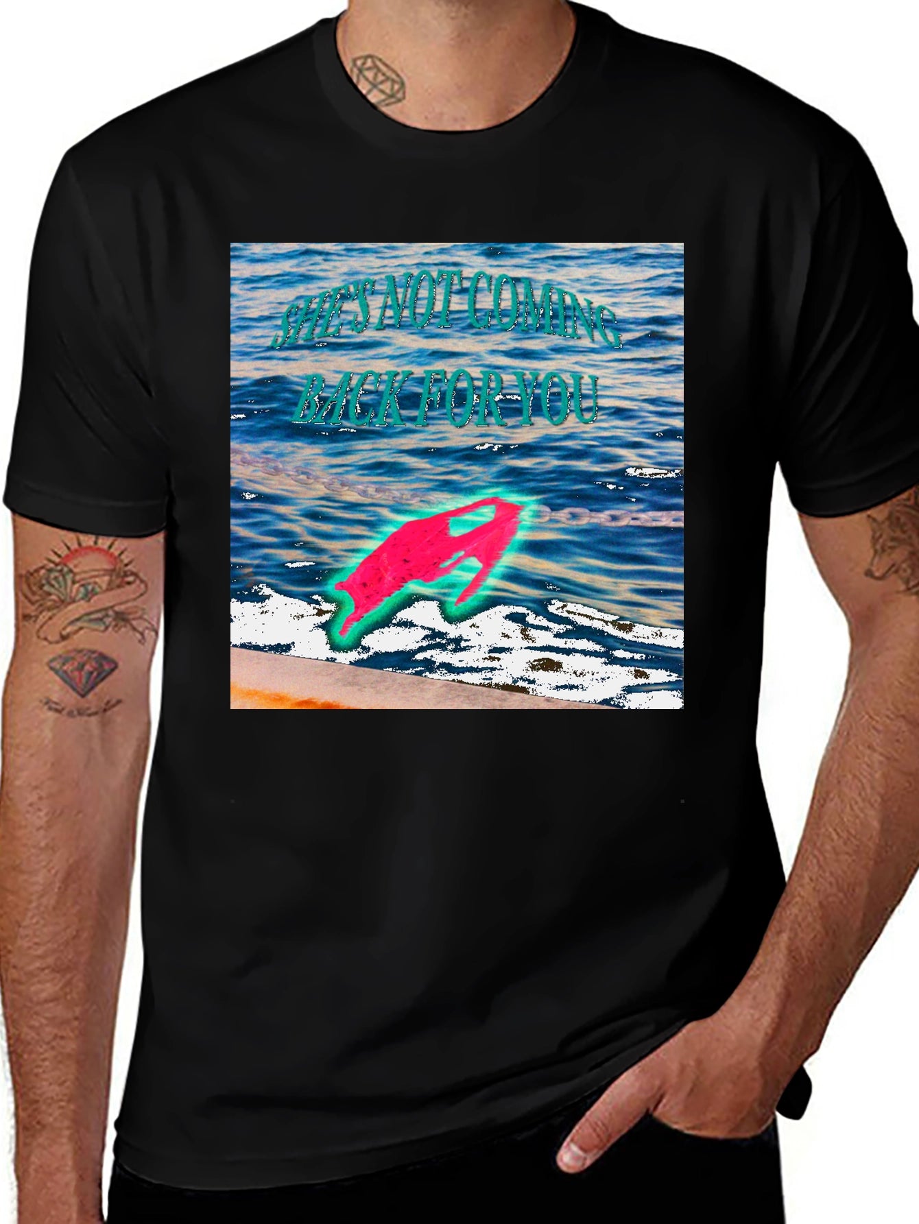 Ocean Graphic Print T-Shirt