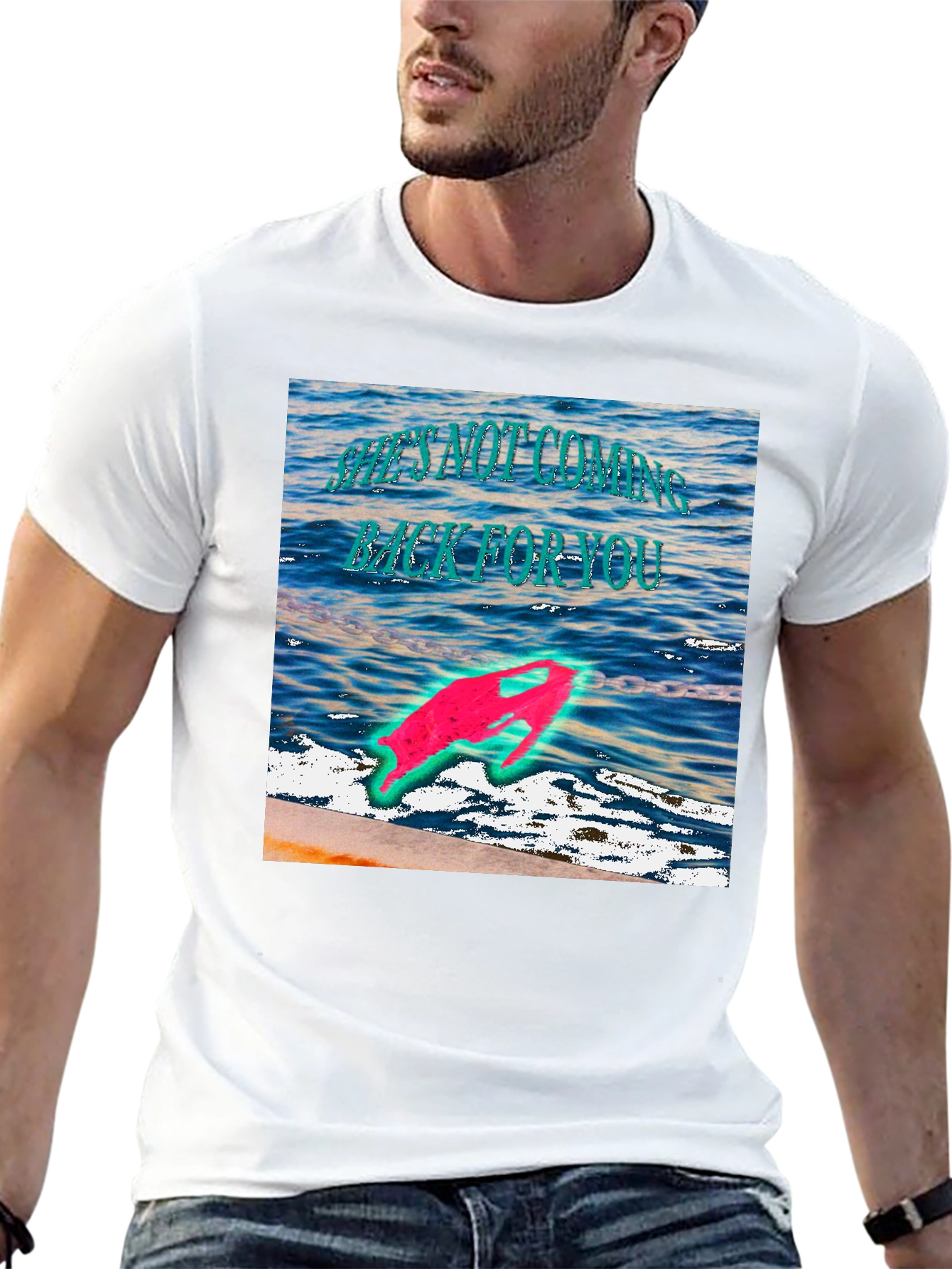 Ocean Graphic Print T-Shirt