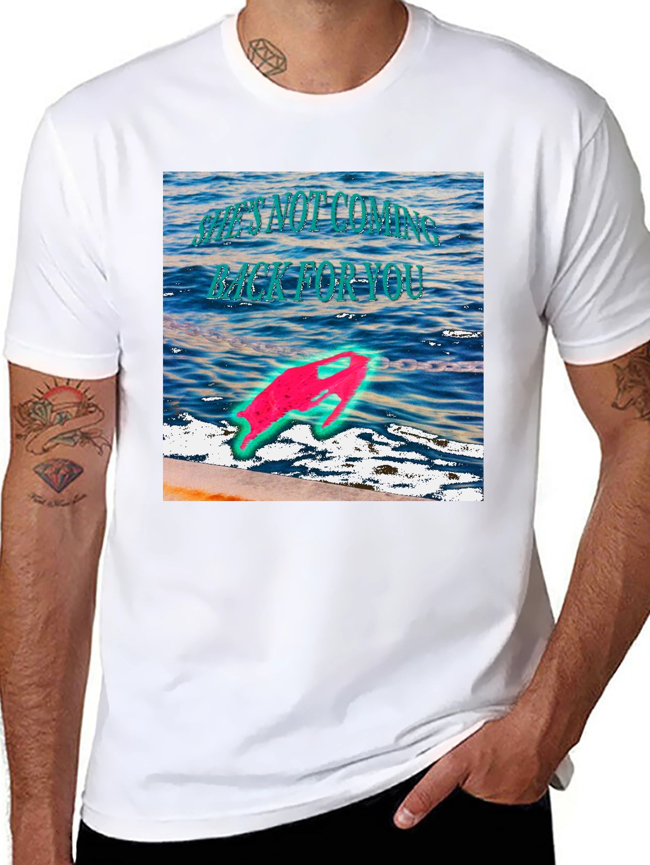 Ocean Graphic Print T-Shirt