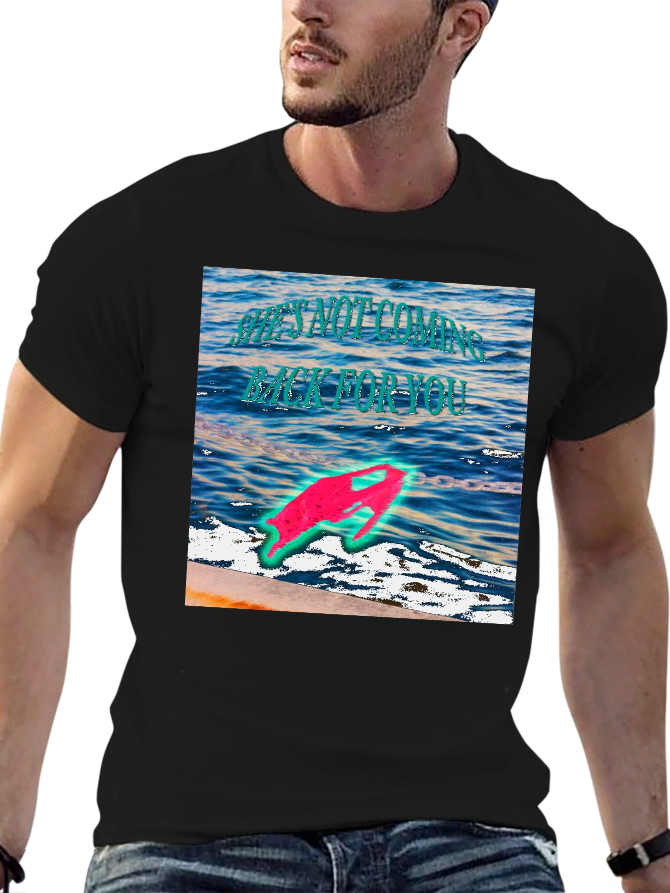 Ocean Graphic Print T-Shirt