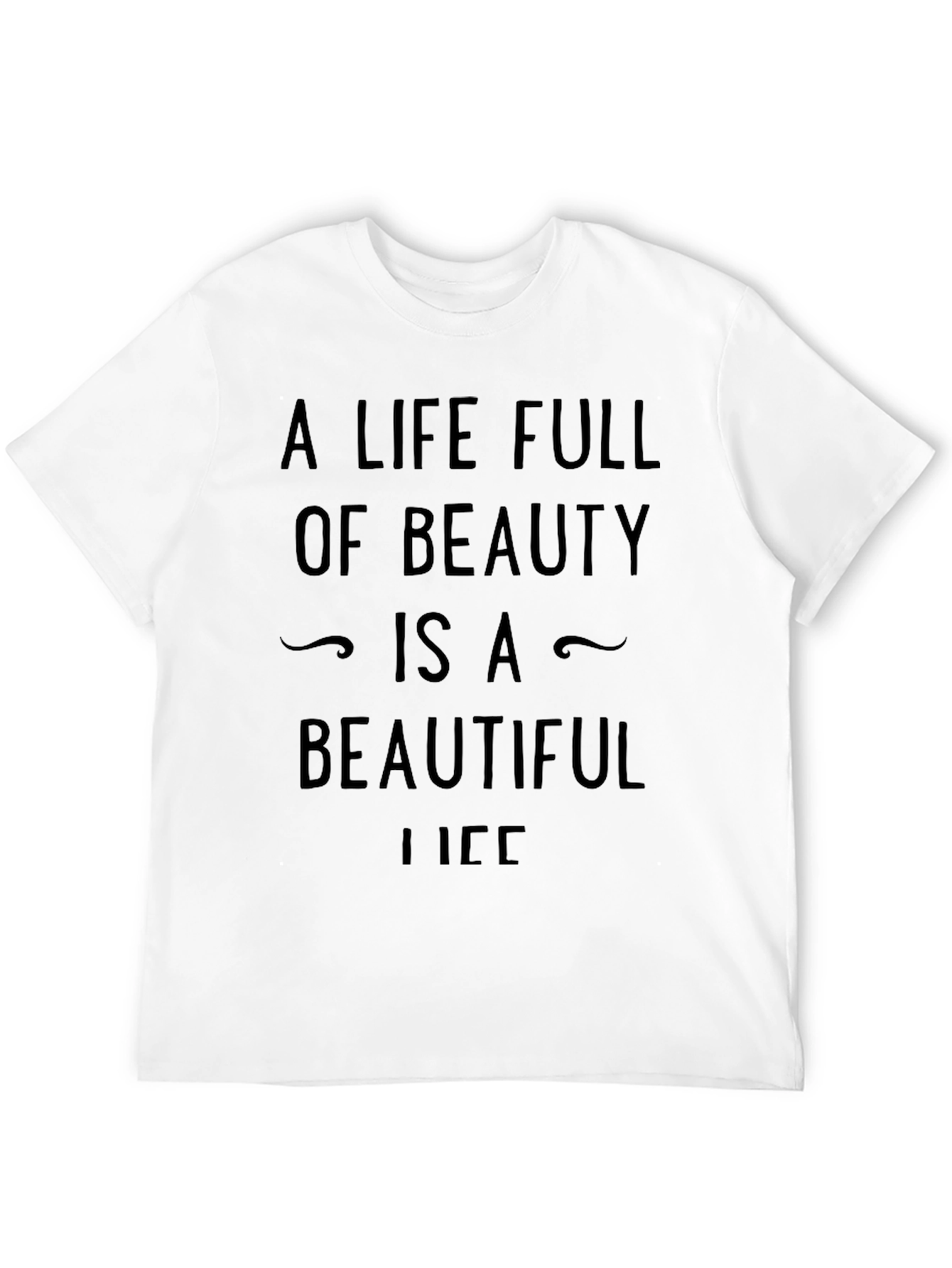 Beauty Life Black Graphic Tee