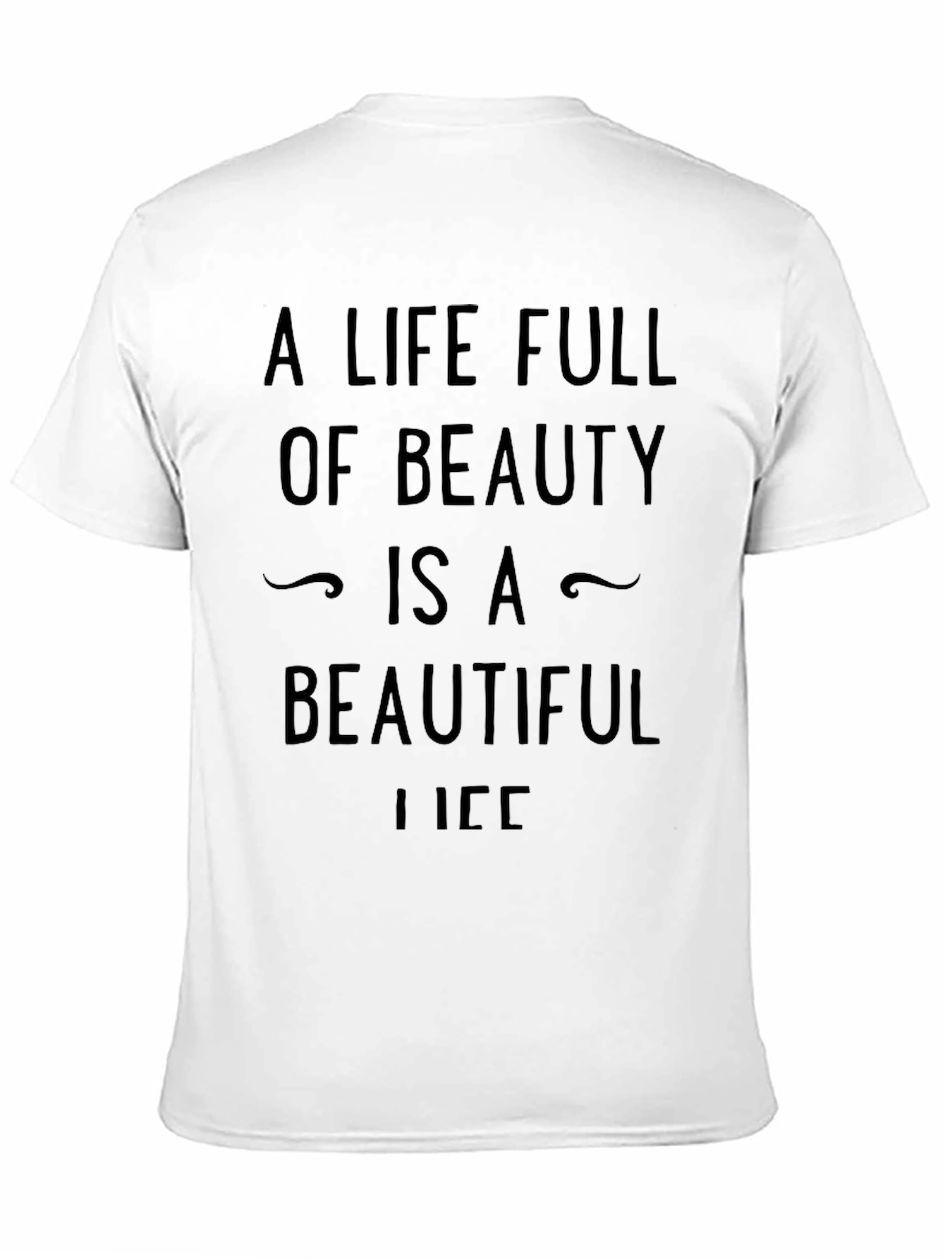 Beauty Life Black Graphic Tee