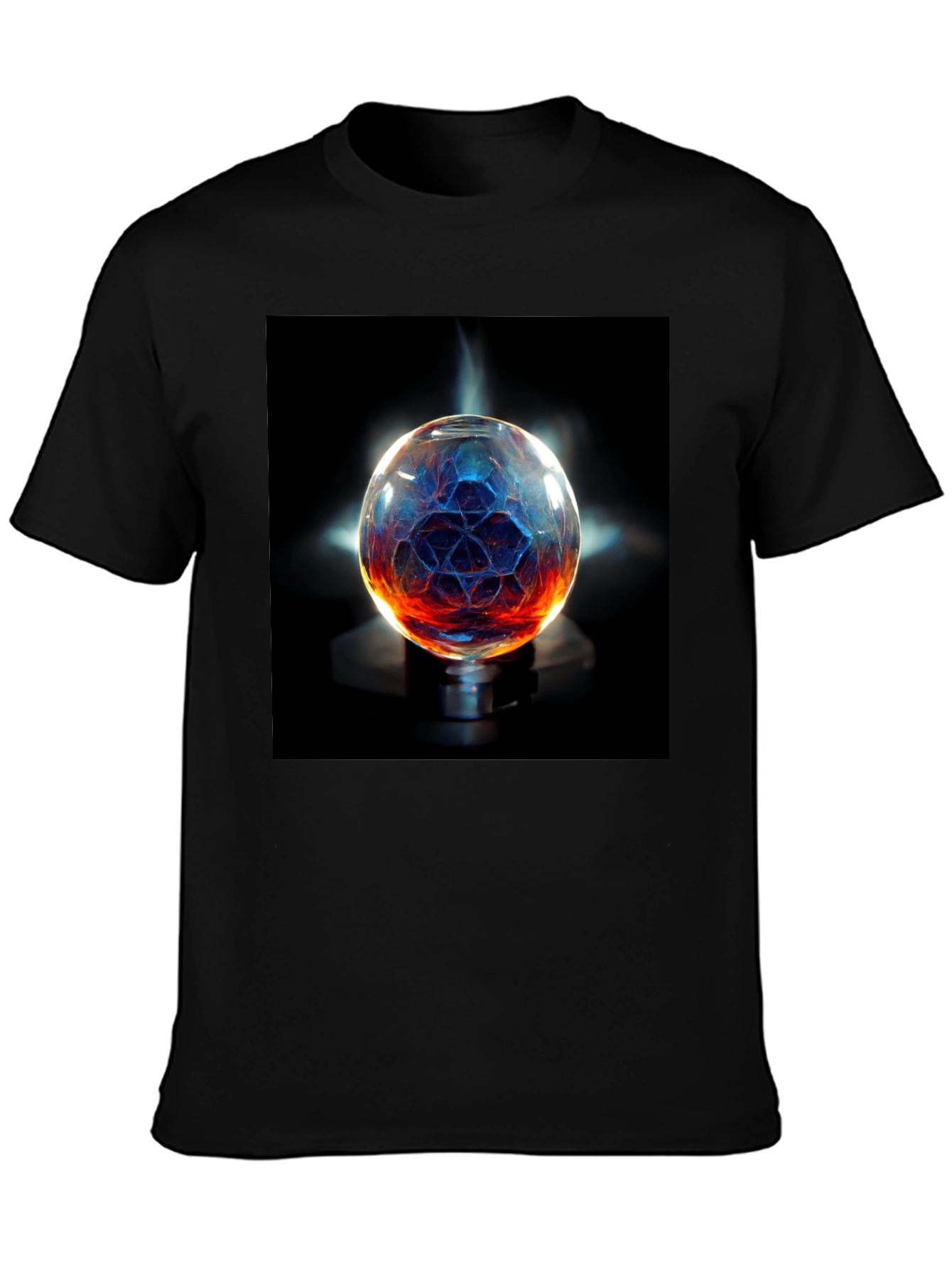Mystic Orb Graphic T-Shirt - Unisex Black Tee