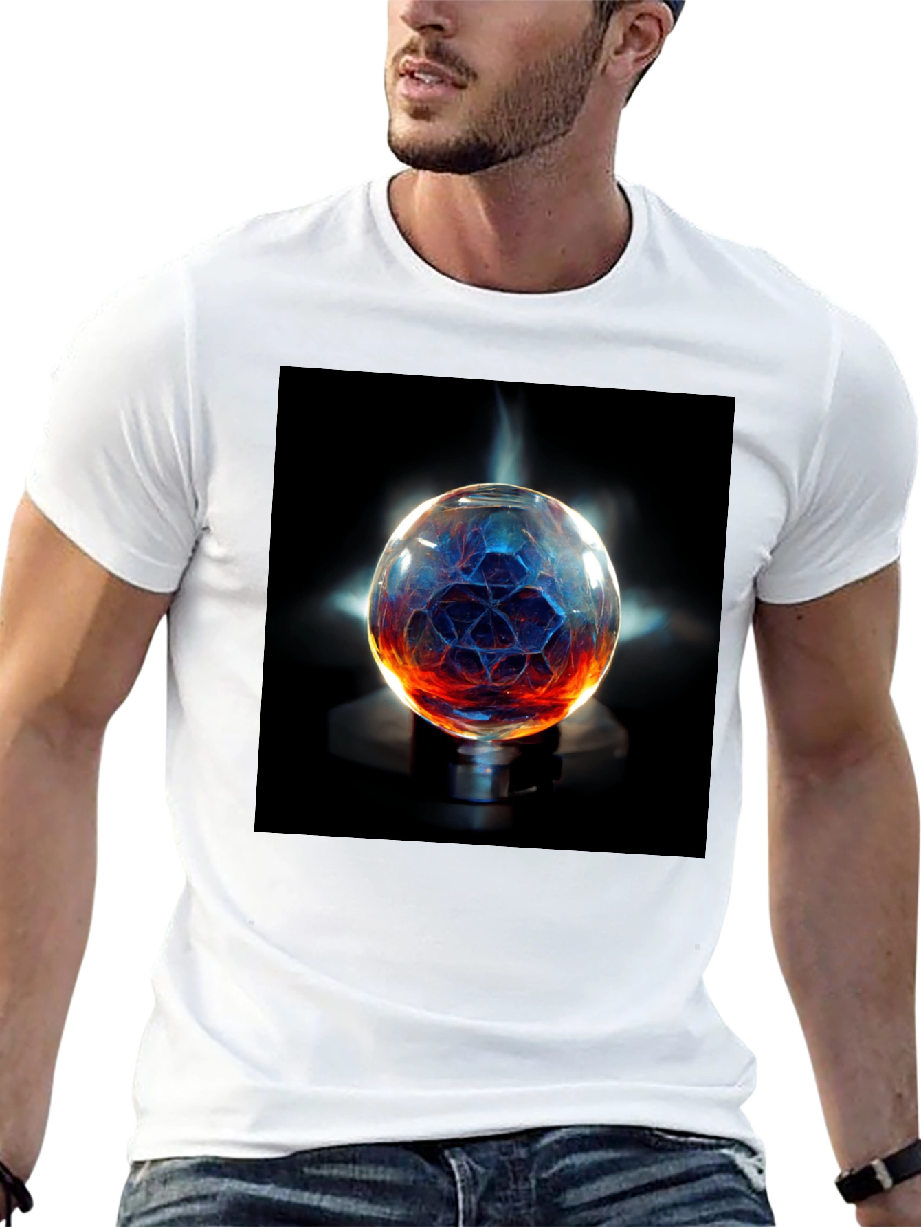 Mystic Orb Graphic T-Shirt - Unisex Black Tee