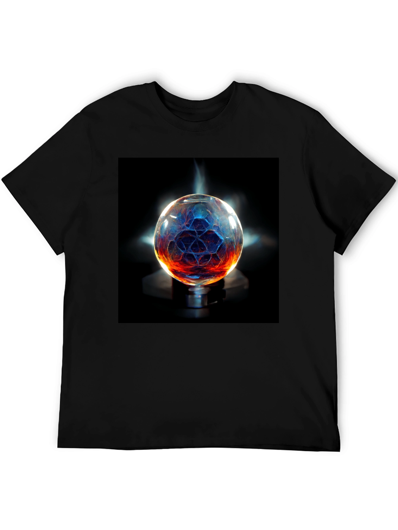 Mystic Orb Graphic T-Shirt - Unisex Black Tee