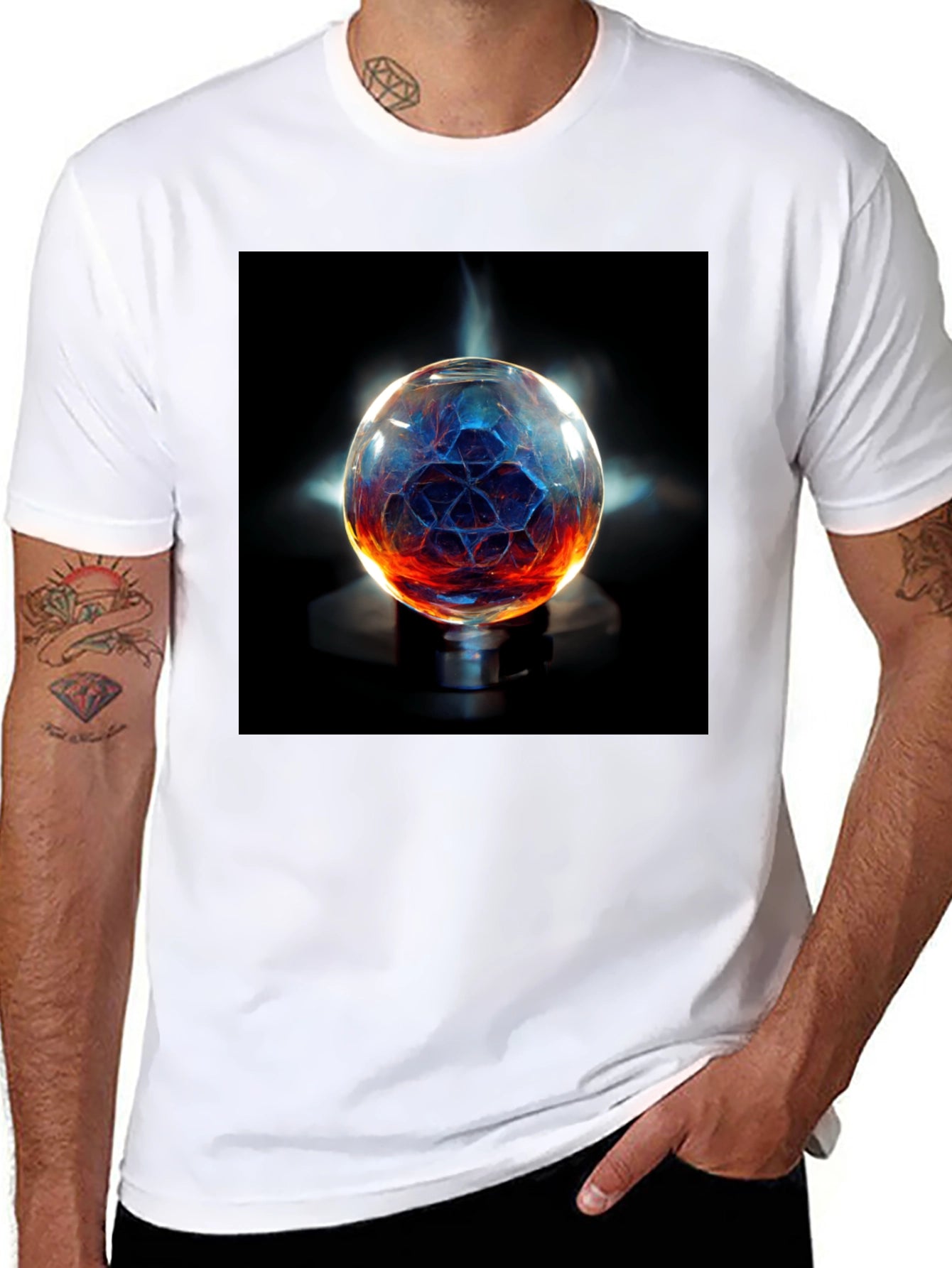 Mystic Orb Graphic T-Shirt - Unisex Black Tee