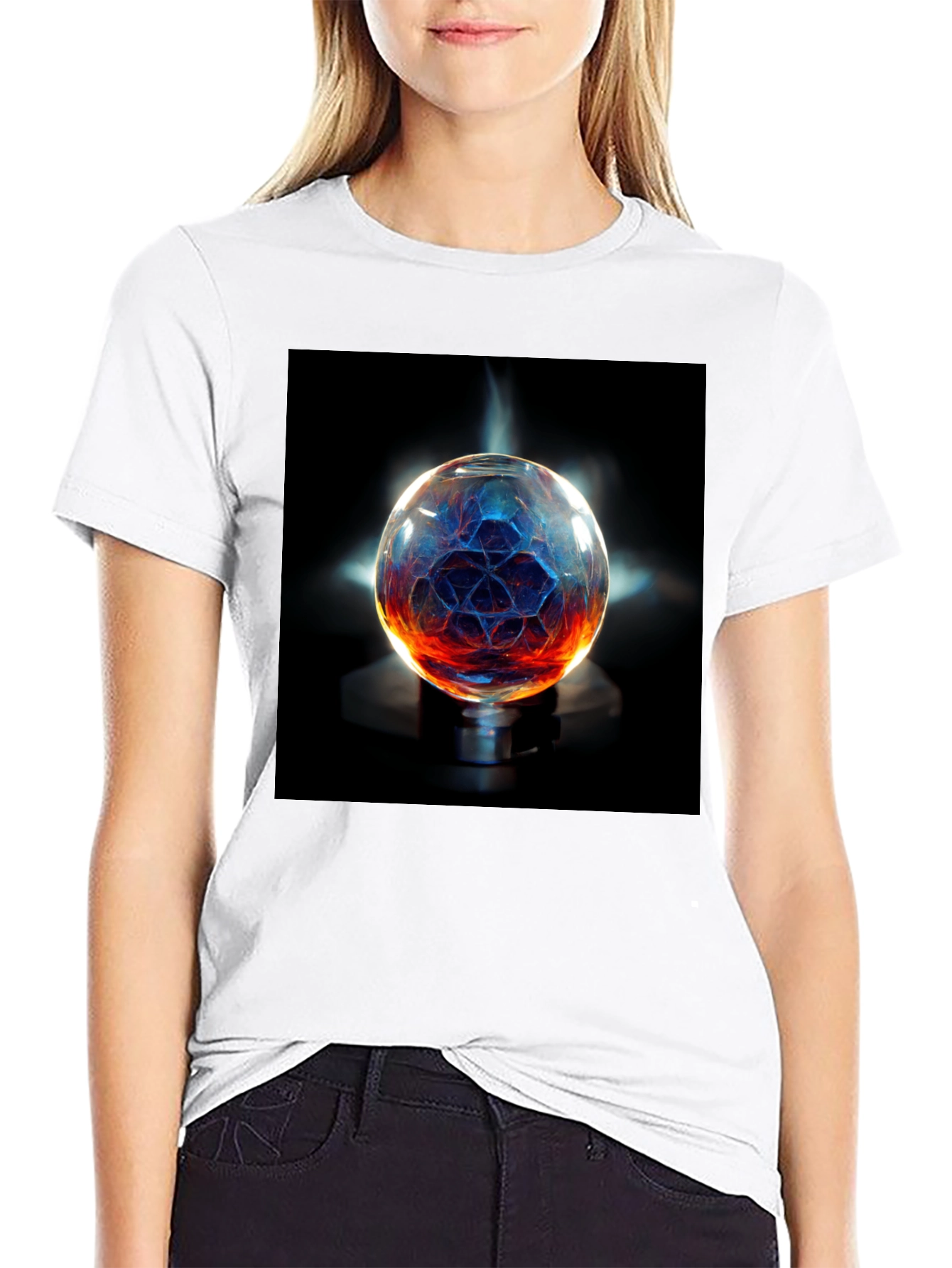 Mystic Orb Graphic T-Shirt - Unisex Black Tee