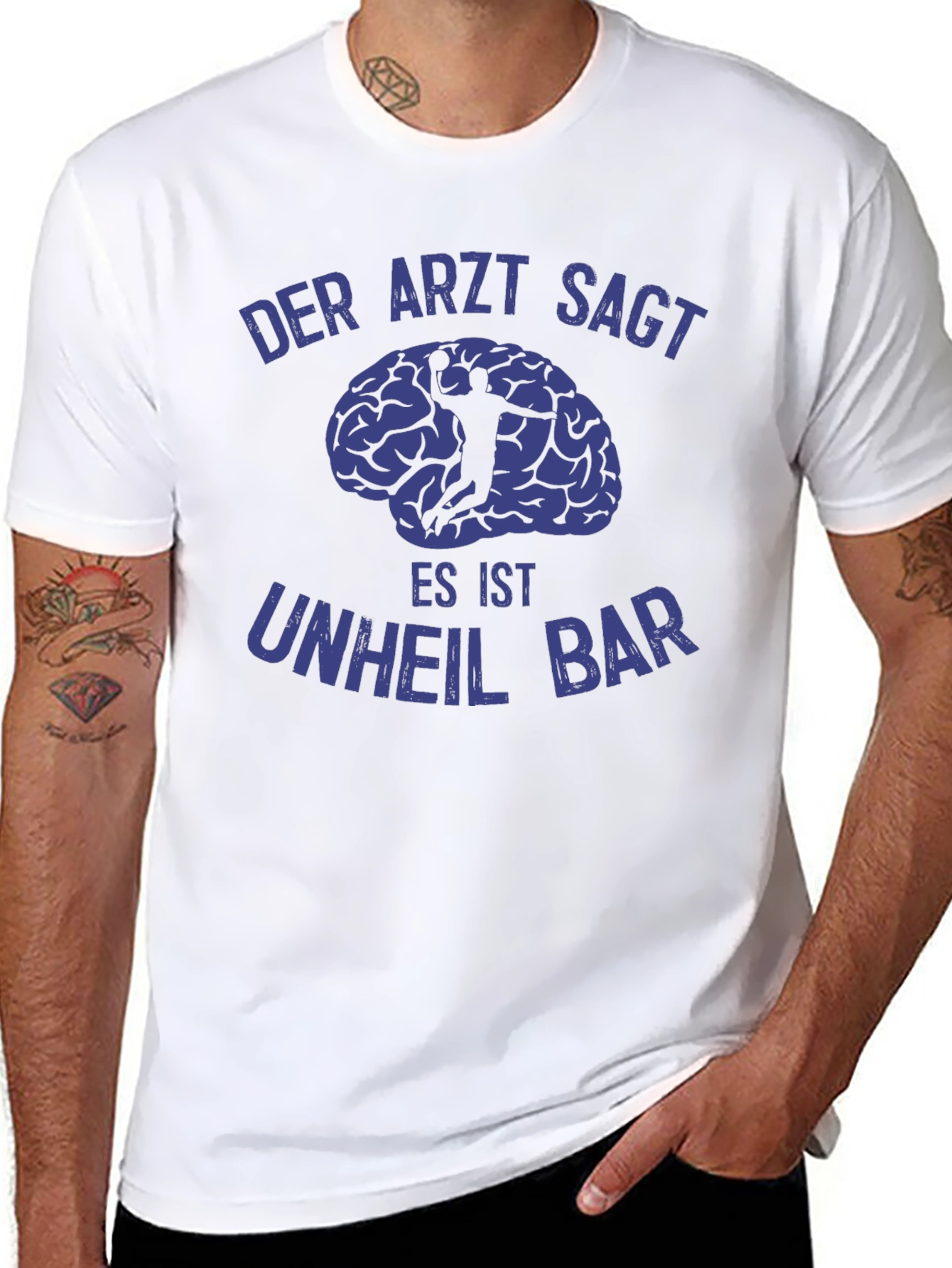 Der Arzt Sagt T-Shirt - Humorous Brain Design