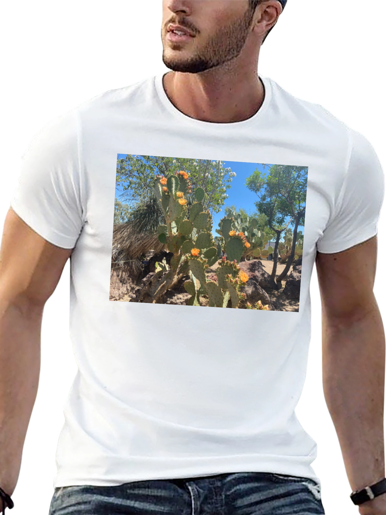 Cactus Graphic T-Shirt - Desert Bloom Tee