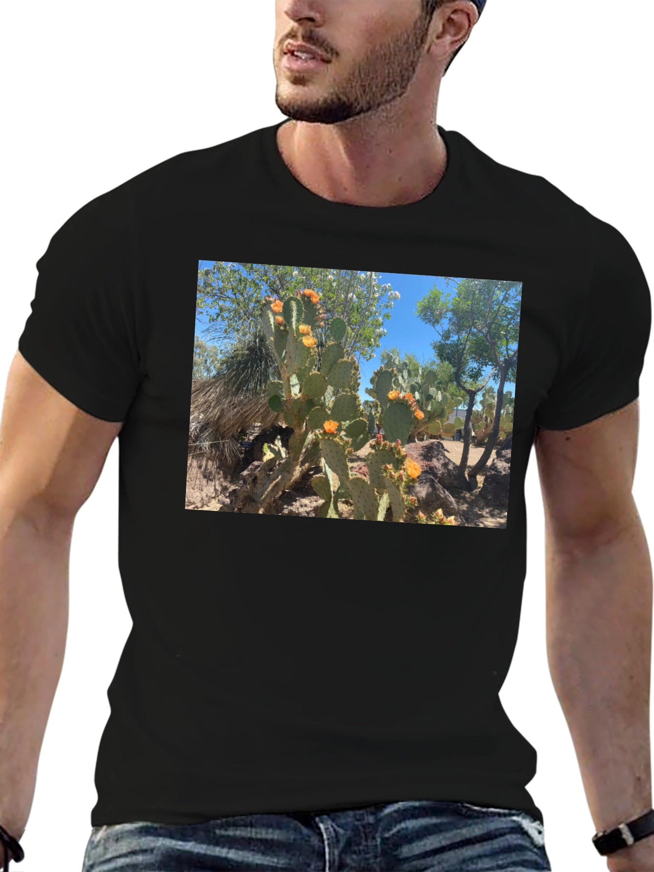 Cactus Graphic T-Shirt - Desert Bloom Tee
