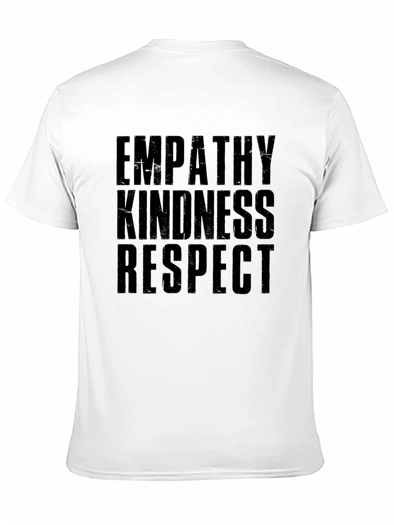 Empathy Kindness Respect Black Graphic T-Shirt