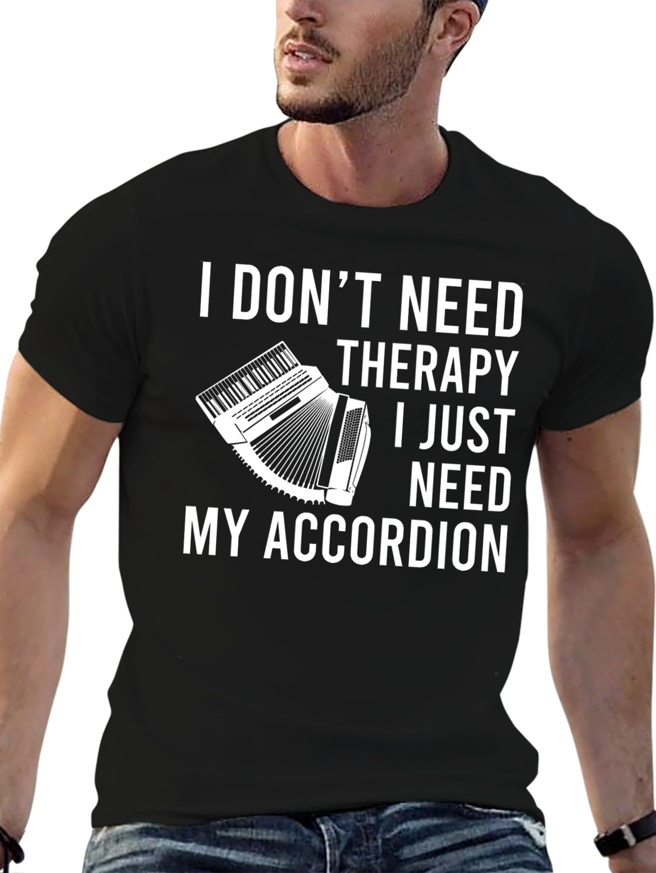 Accordion Therapy T-Shirt - Musician Gift